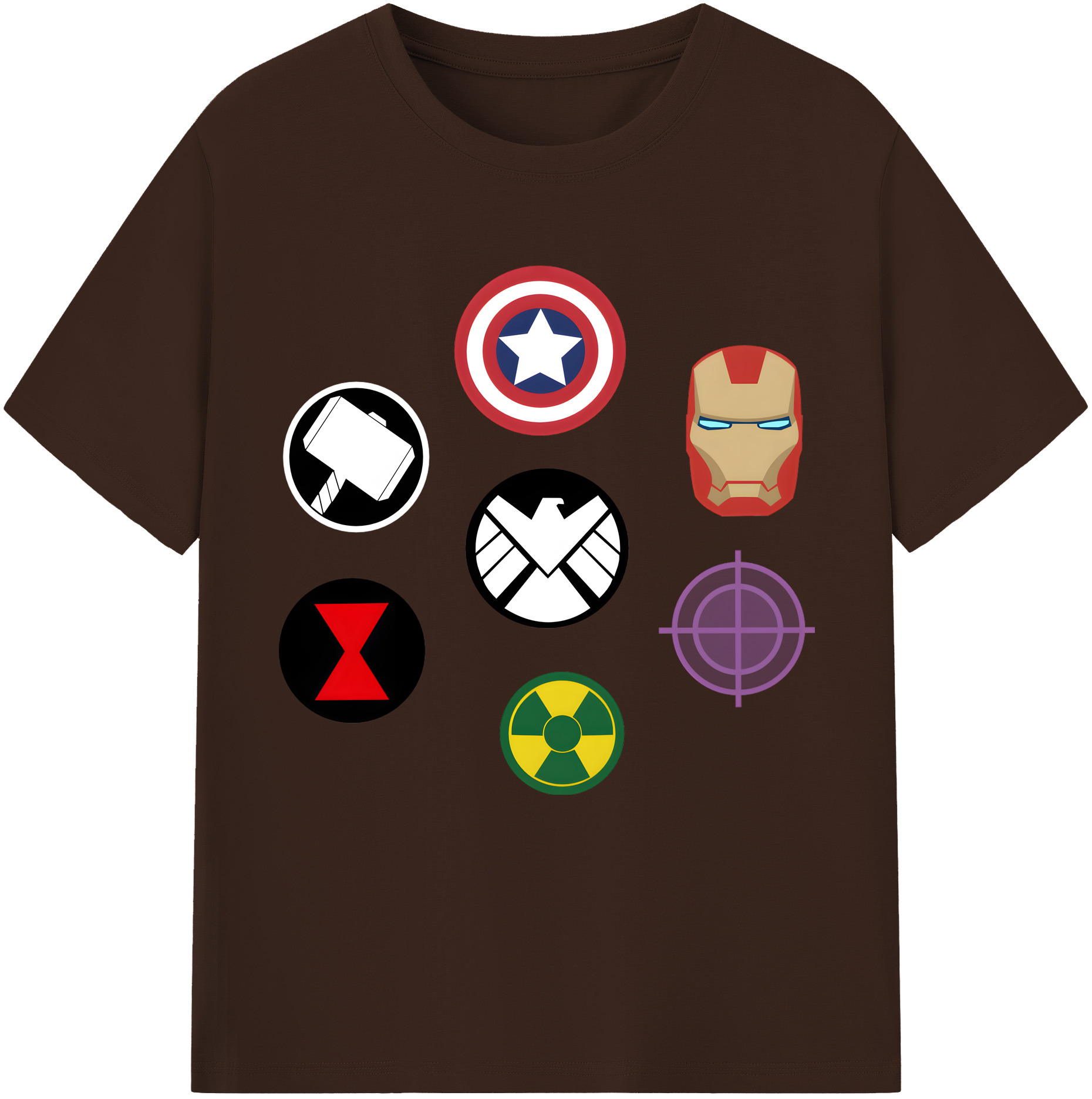 （画像用） アベンジャーズ The Avengers 綿100％半袖Tシャツ（フロントプリント）
