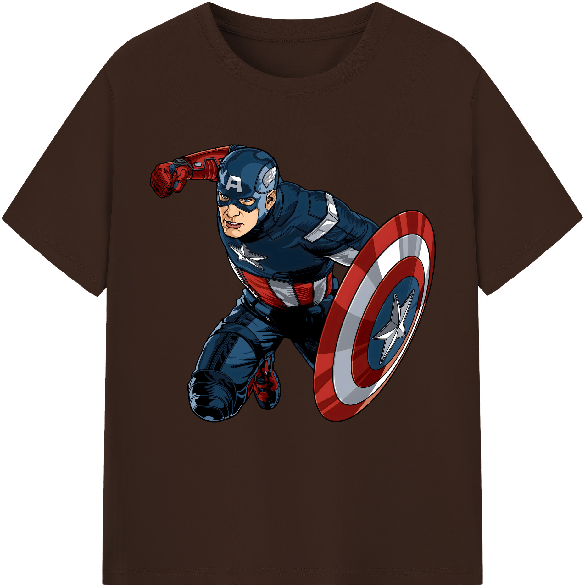 （画像用） アベンジャーズ The Avengers 綿100％半袖Tシャツ（フロントプリント）