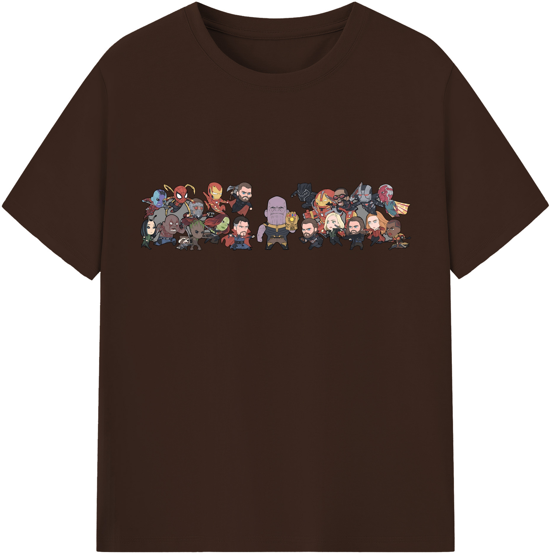 （画像用） アベンジャーズ The Avengers 綿100％半袖Tシャツ（フロントプリント）