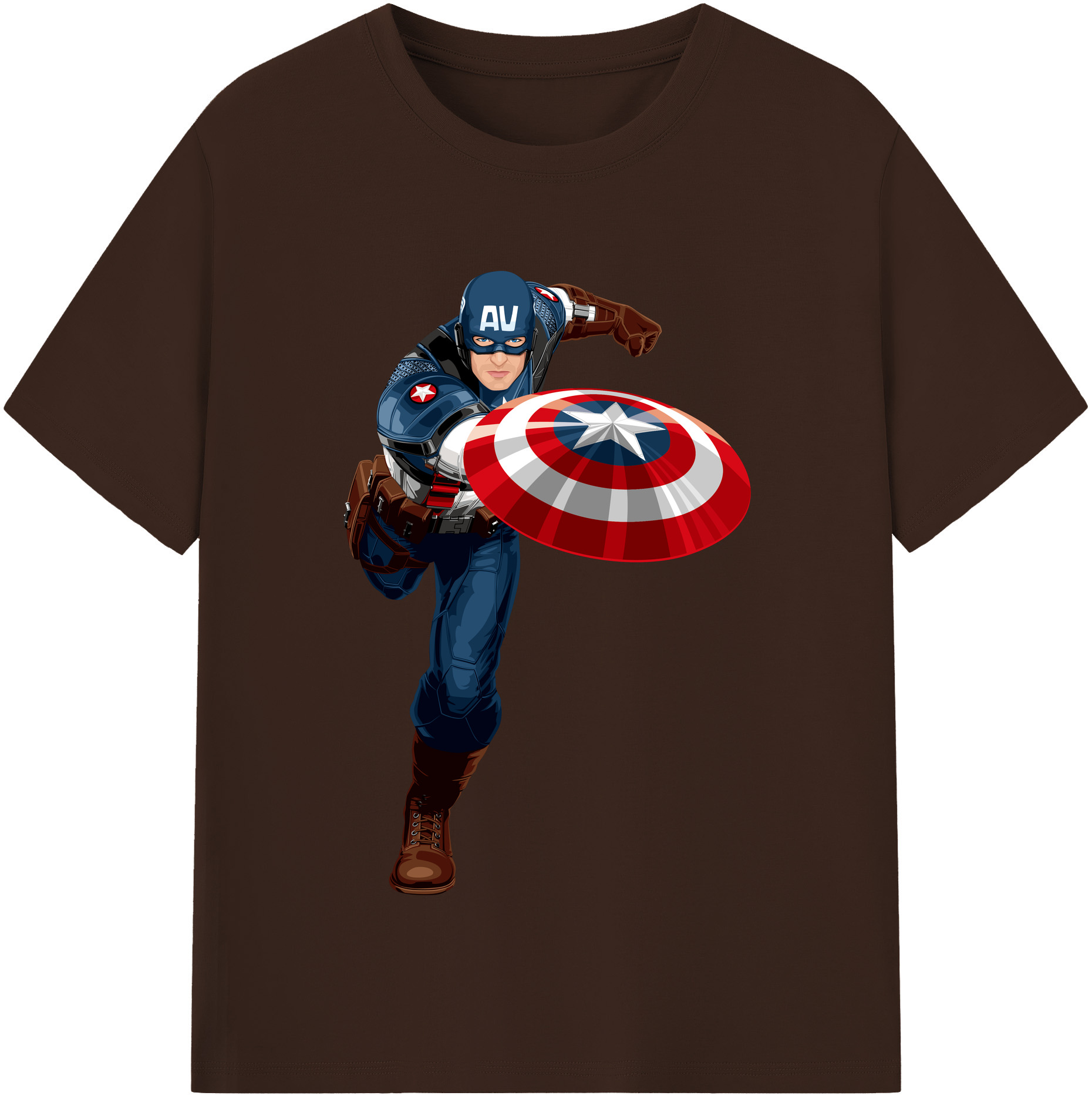 （画像用） アベンジャーズ The Avengers 綿100％半袖Tシャツ（フロントプリント）