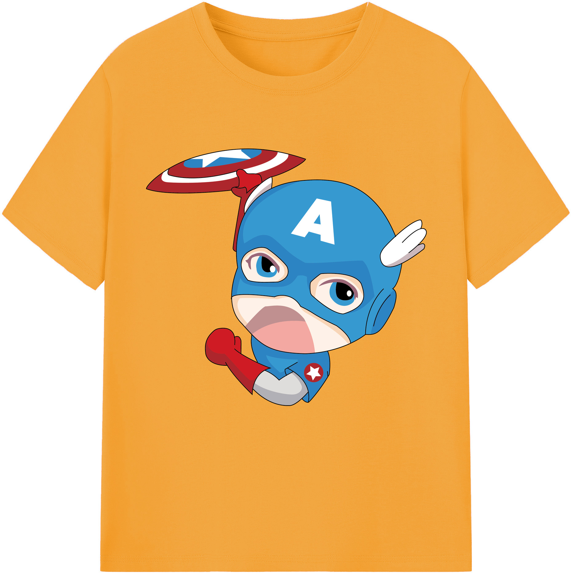 （画像用） アベンジャーズ The Avengers 綿100％半袖Tシャツ（フロントプリント）