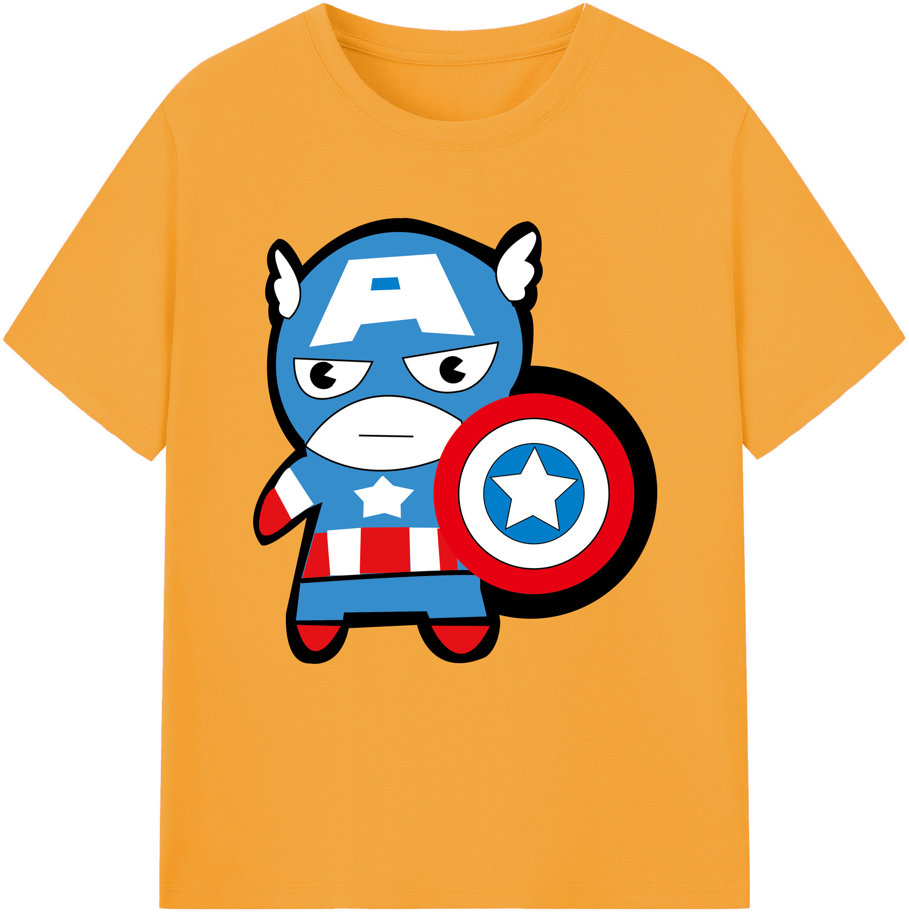 （画像用） アベンジャーズ The Avengers 綿100％半袖Tシャツ（フロントプリント）