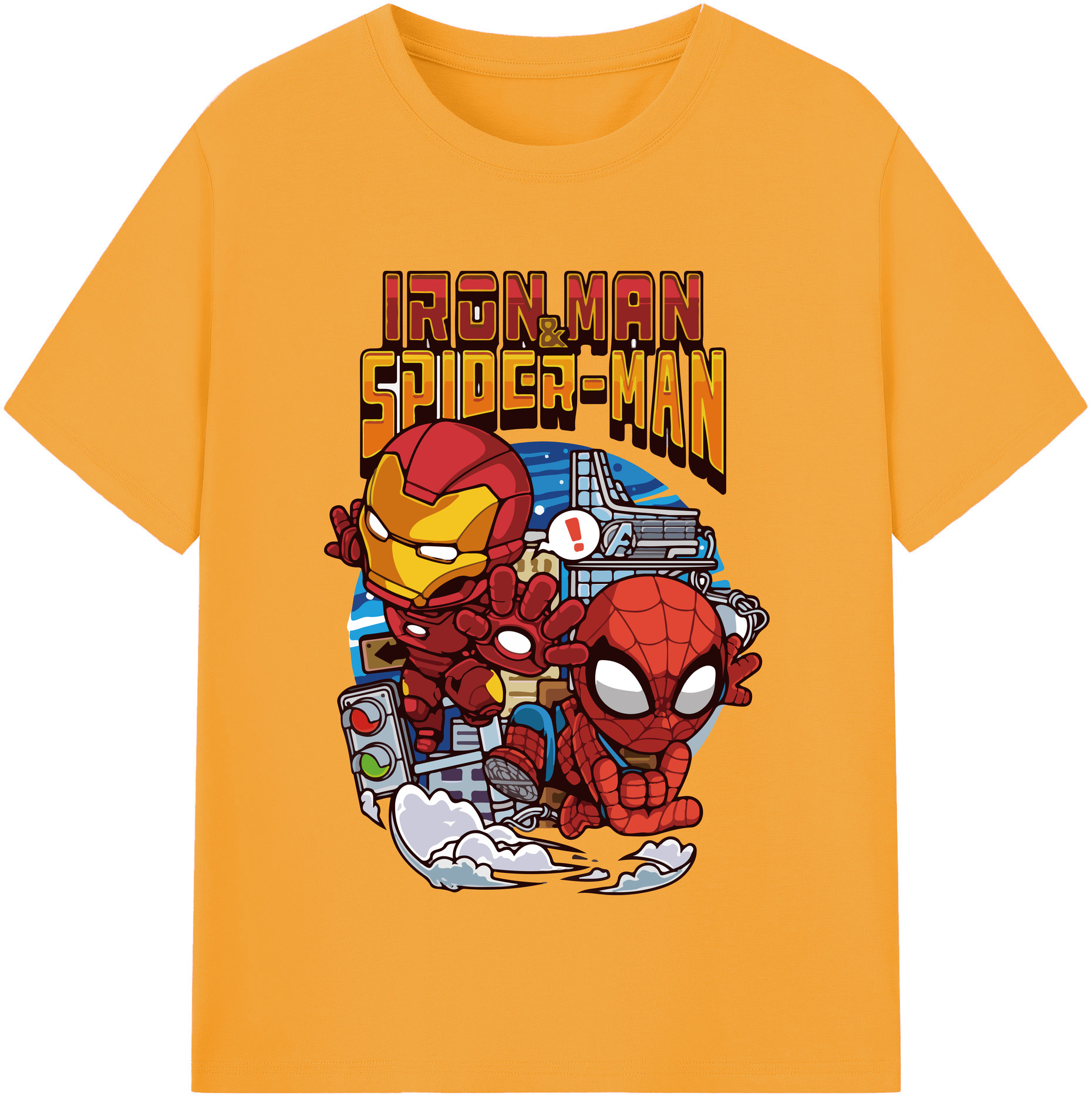 （画像用） アベンジャーズ The Avengers 綿100％半袖Tシャツ（フロントプリント）