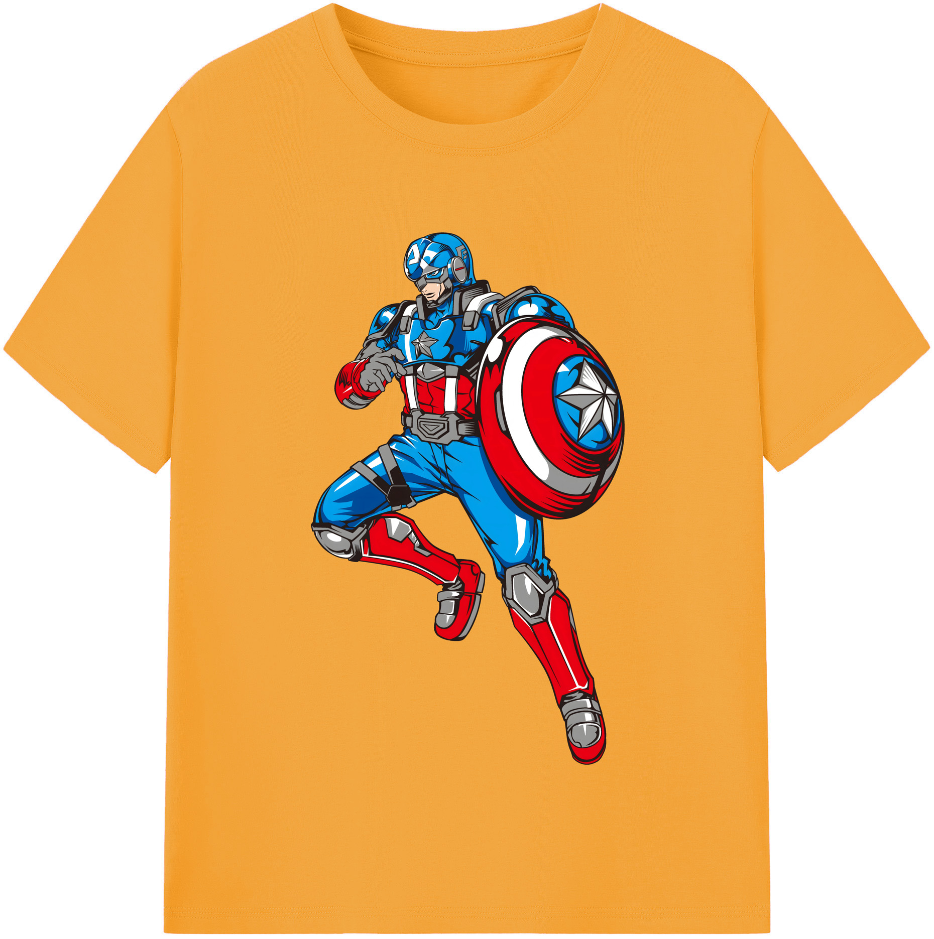 （画像用） アベンジャーズ The Avengers 綿100％半袖Tシャツ（フロントプリント）