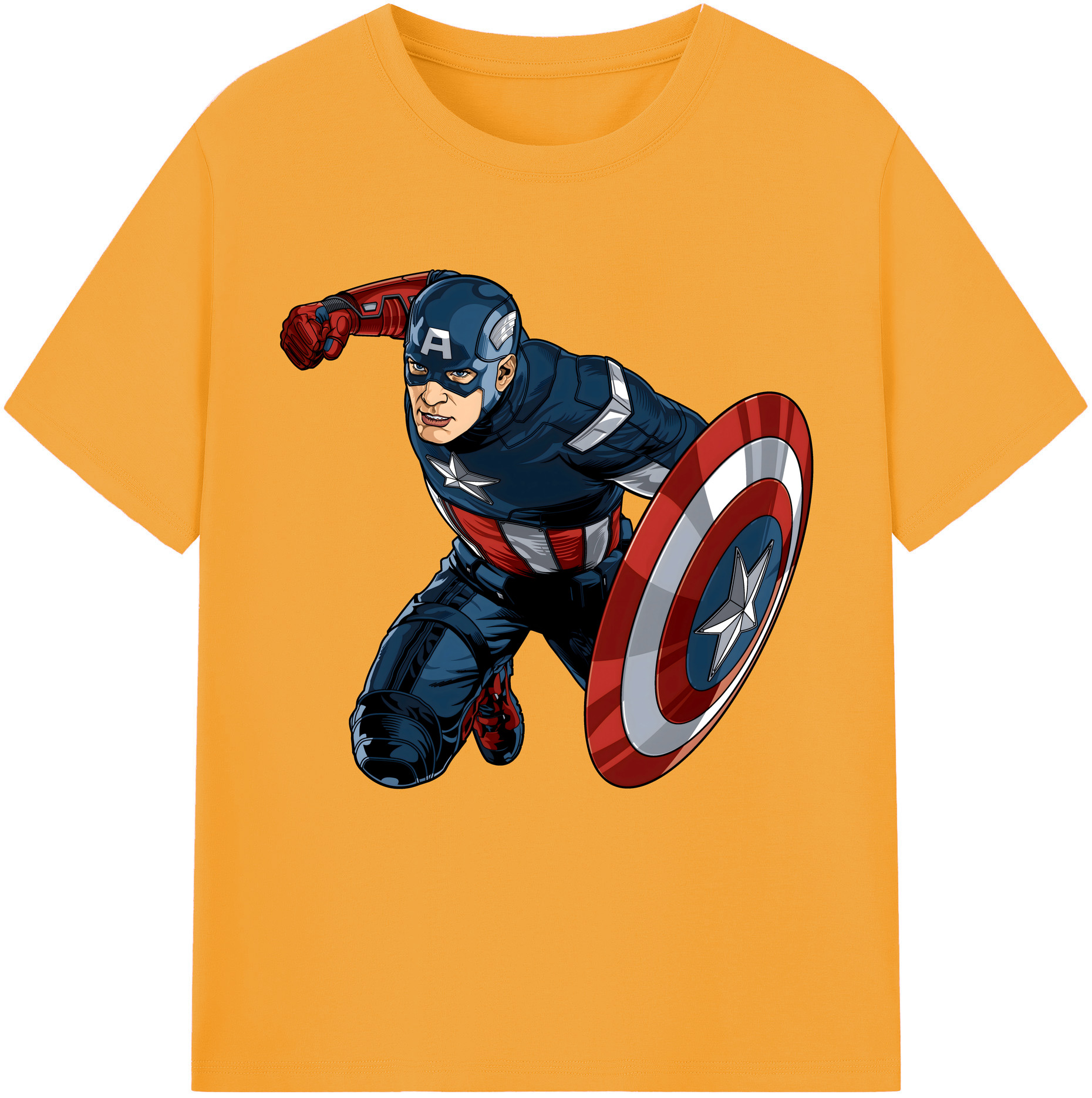 （画像用） アベンジャーズ The Avengers 綿100％半袖Tシャツ（フロントプリント）