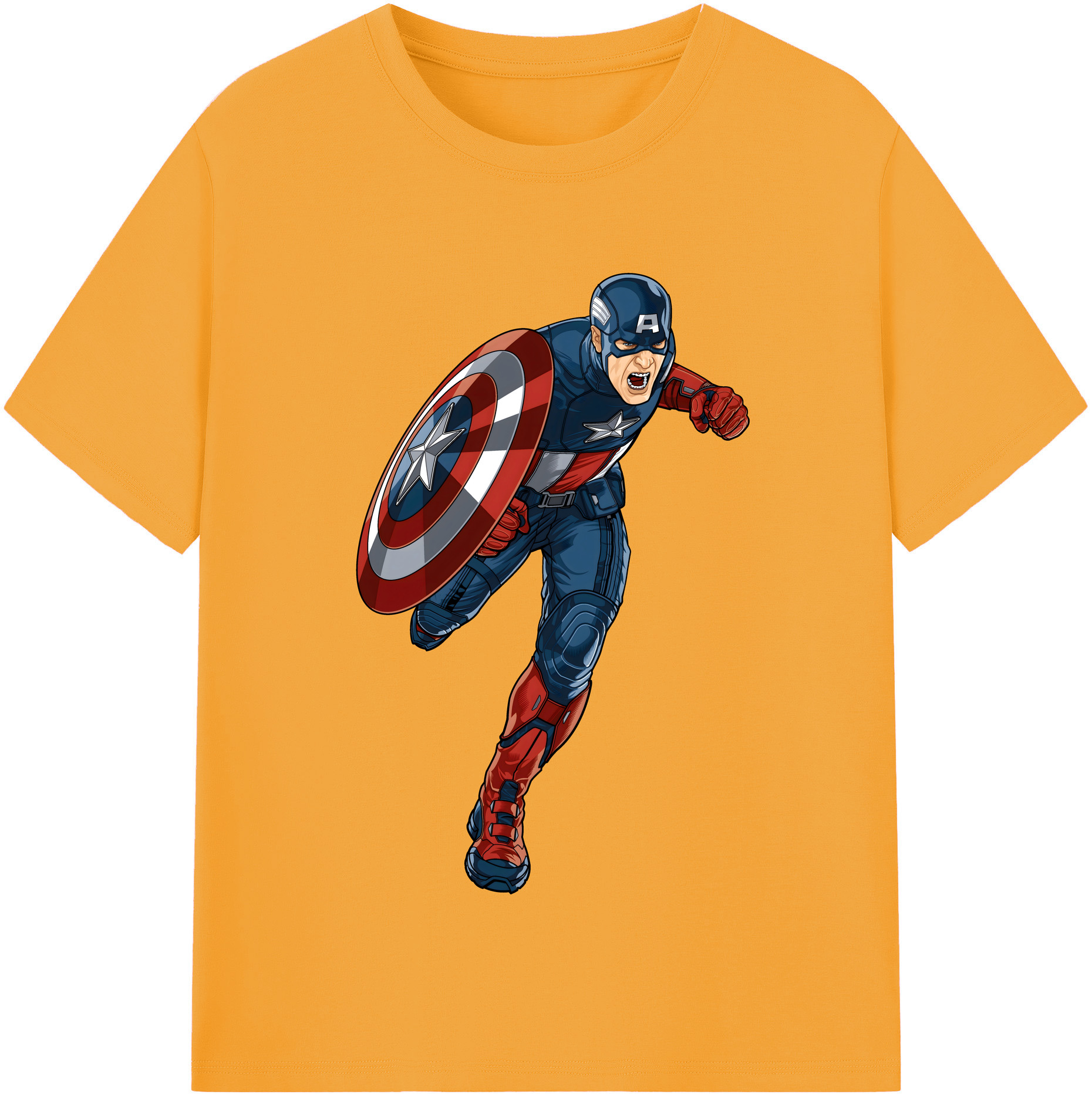 （画像用） アベンジャーズ The Avengers 綿100％半袖Tシャツ（フロントプリント）