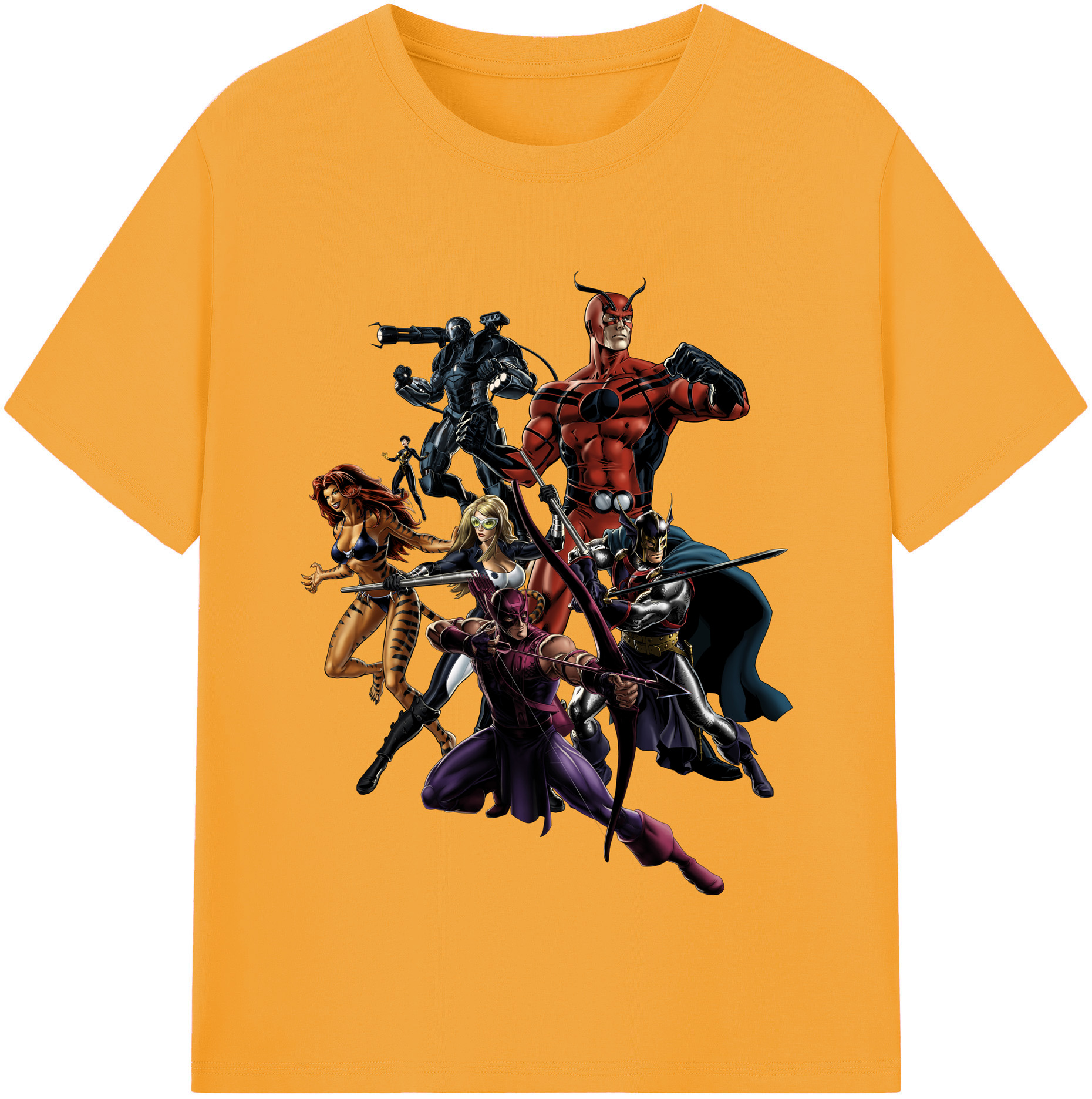 （画像用） アベンジャーズ The Avengers 綿100％半袖Tシャツ（フロントプリント）