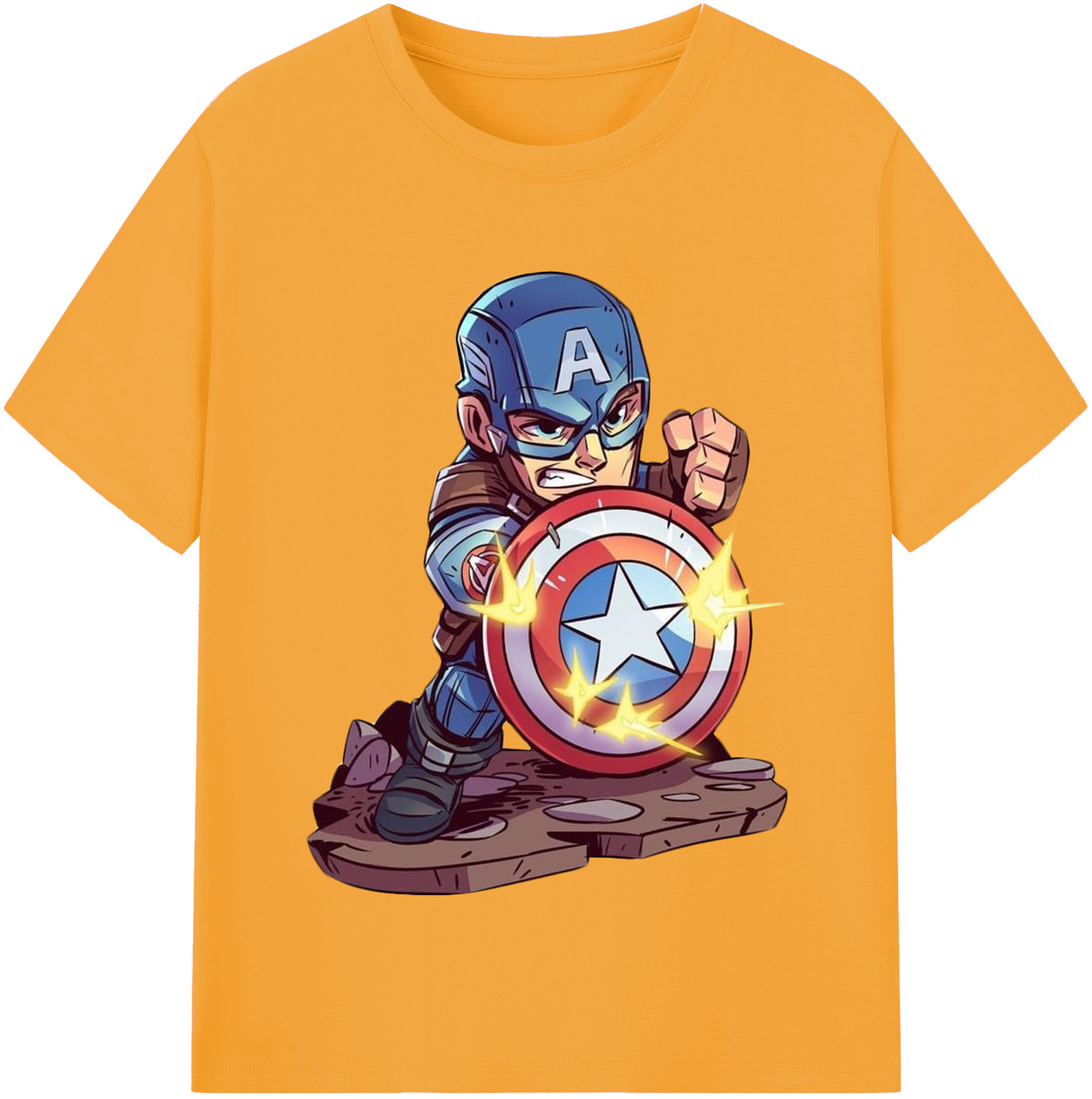 （画像用） アベンジャーズ The Avengers 綿100％半袖Tシャツ（フロントプリント）