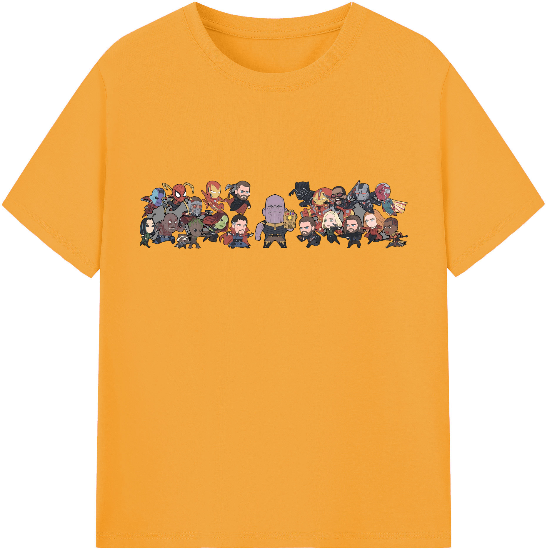 （画像用） アベンジャーズ The Avengers 綿100％半袖Tシャツ（フロントプリント）
