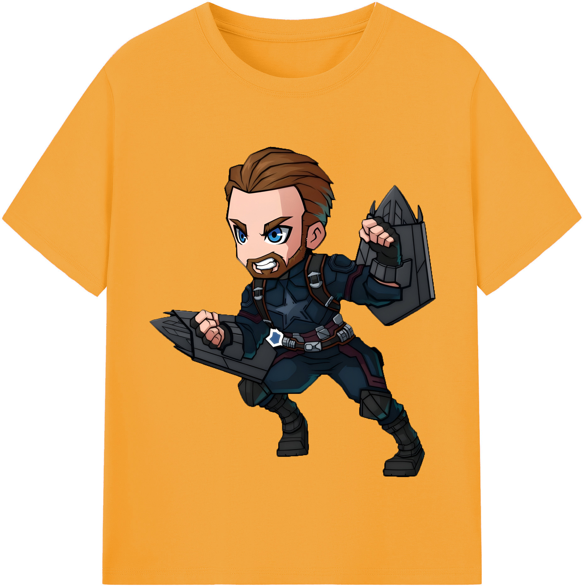 （画像用） アベンジャーズ The Avengers 綿100％半袖Tシャツ（フロントプリント）