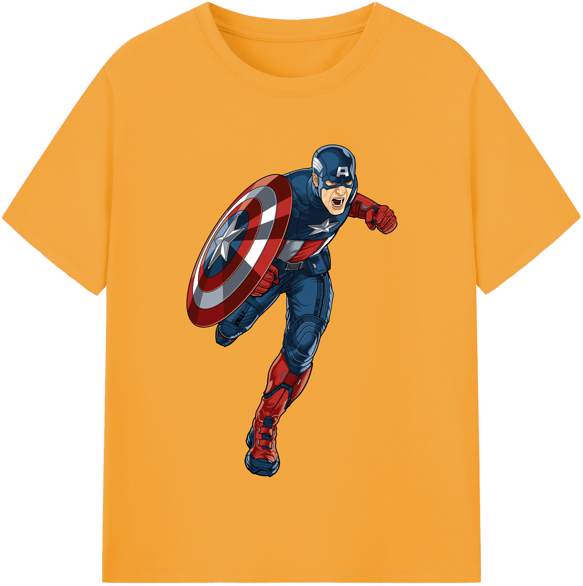 （画像用） アベンジャーズ The Avengers 綿100％半袖Tシャツ（フロントプリント）
