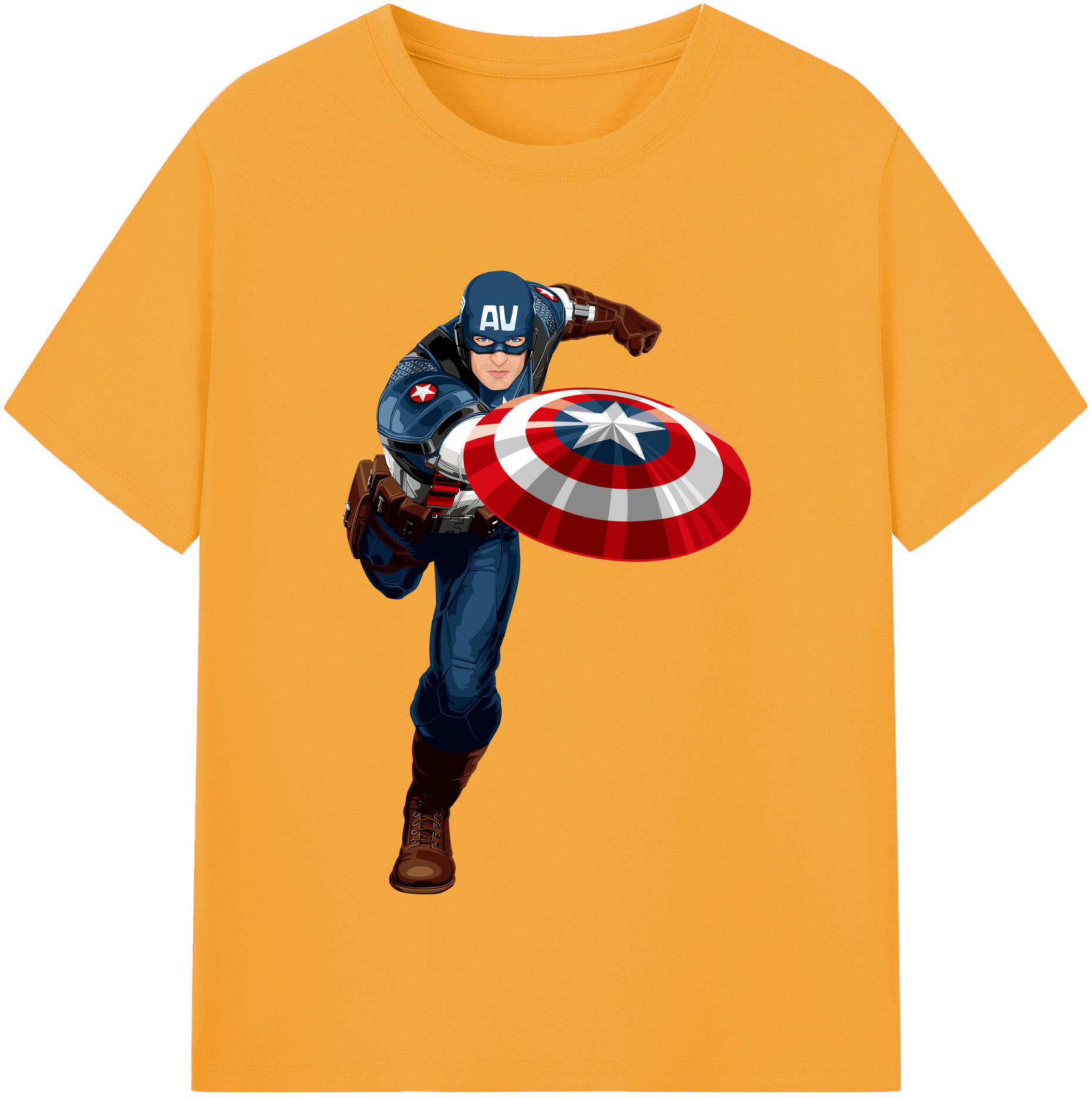 （画像用） アベンジャーズ The Avengers 綿100％半袖Tシャツ（フロントプリント）