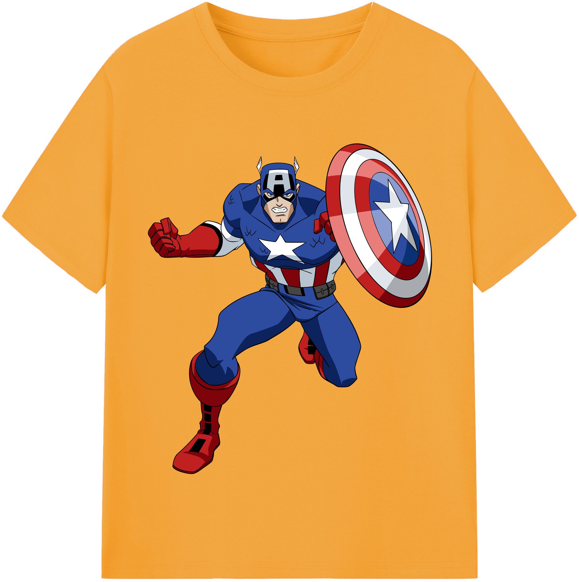 （画像用） アベンジャーズ The Avengers 綿100％半袖Tシャツ（フロントプリント）