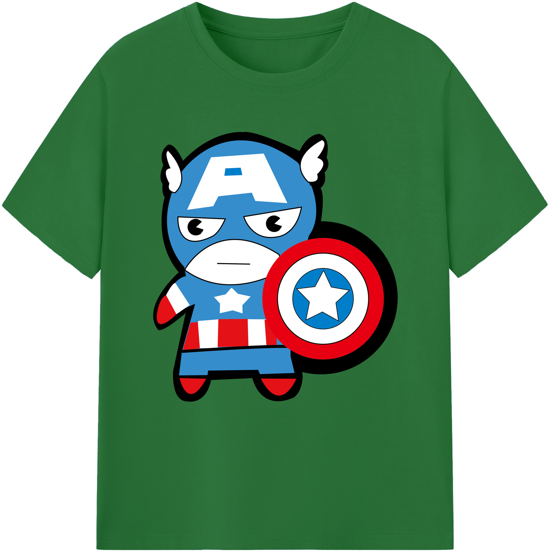 （画像用） アベンジャーズ The Avengers 綿100％半袖Tシャツ（フロントプリント）