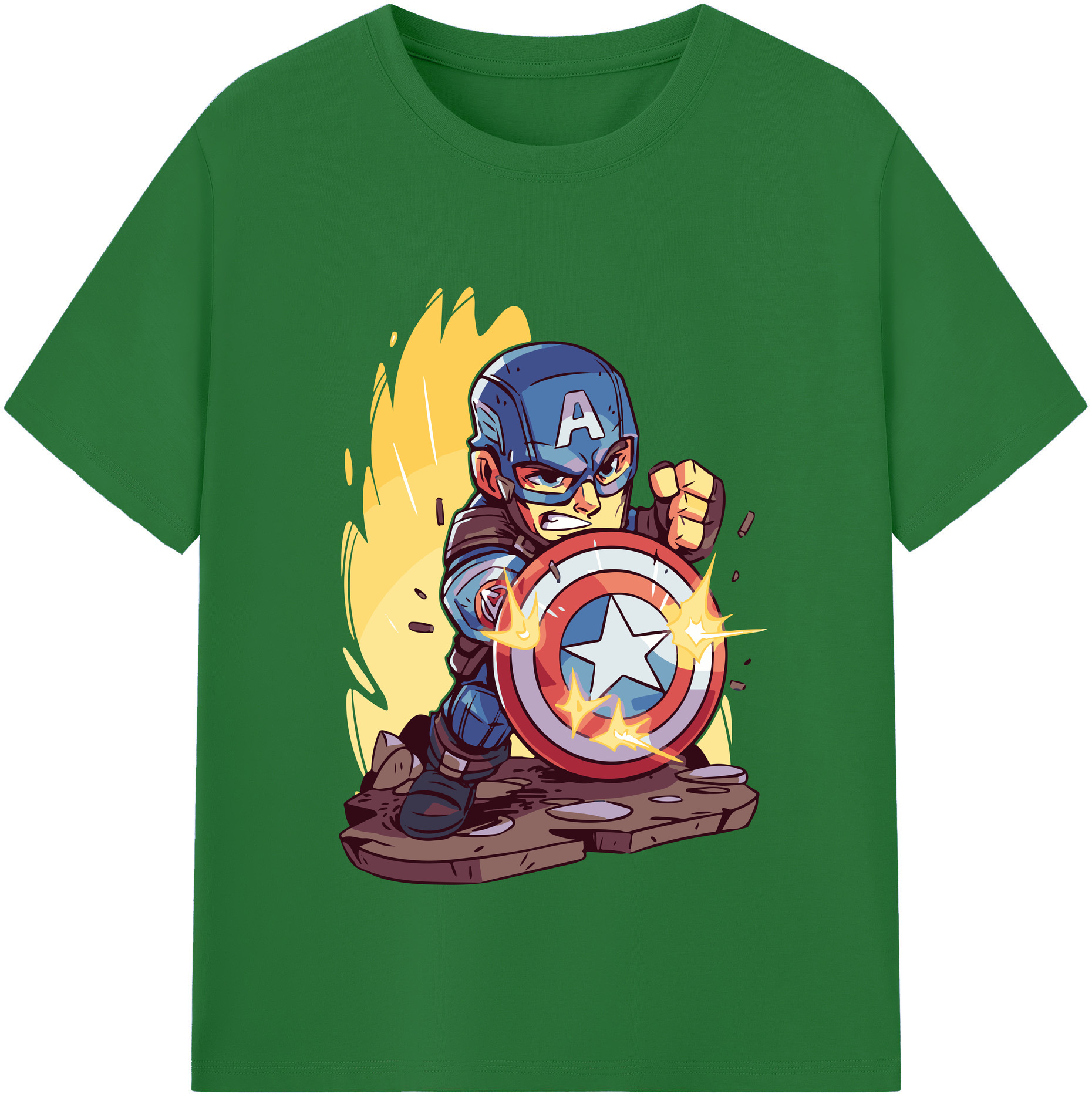 （画像用） アベンジャーズ The Avengers 綿100％半袖Tシャツ（フロントプリント）