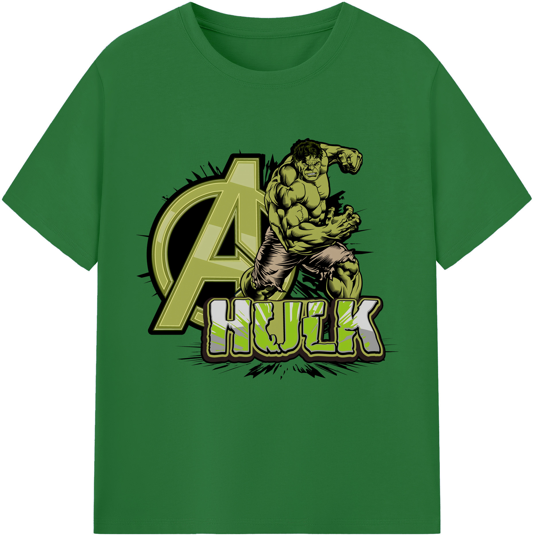 （画像用） アベンジャーズ The Avengers 綿100％半袖Tシャツ（フロントプリント）