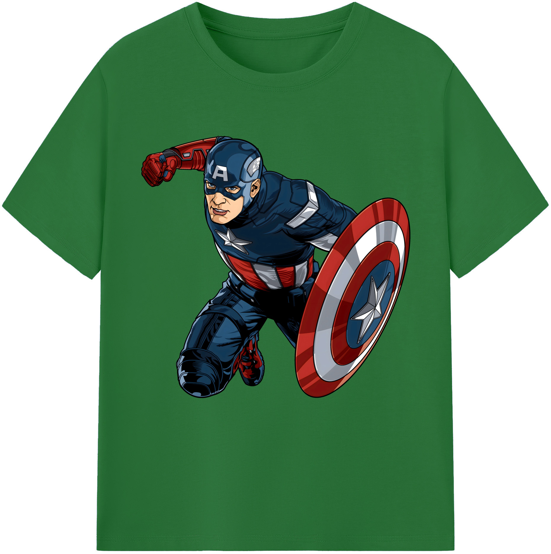 （画像用） アベンジャーズ The Avengers 綿100％半袖Tシャツ（フロントプリント）