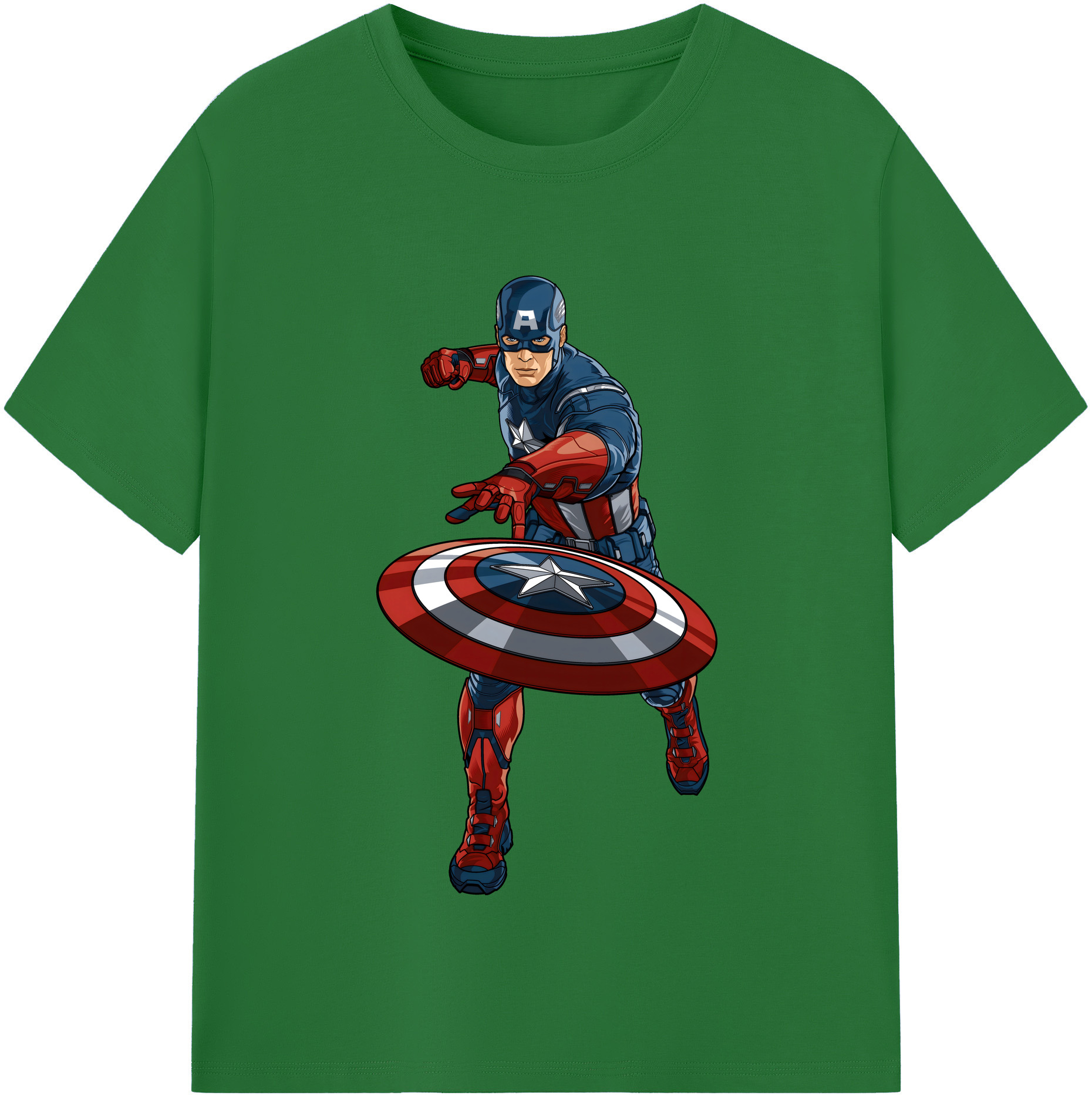 （画像用） アベンジャーズ The Avengers 綿100％半袖Tシャツ（フロントプリント）