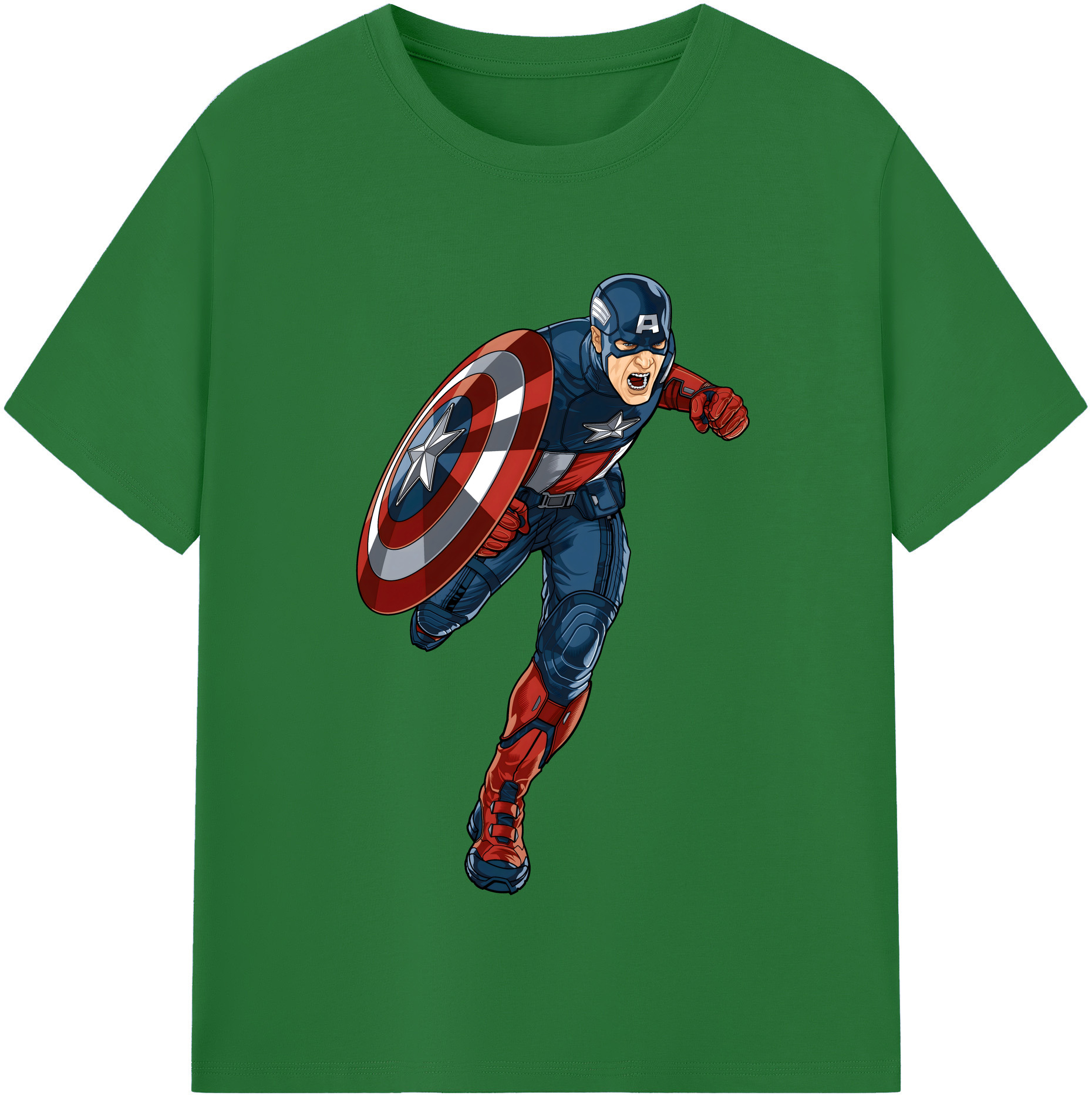 （画像用） アベンジャーズ The Avengers 綿100％半袖Tシャツ（フロントプリント）