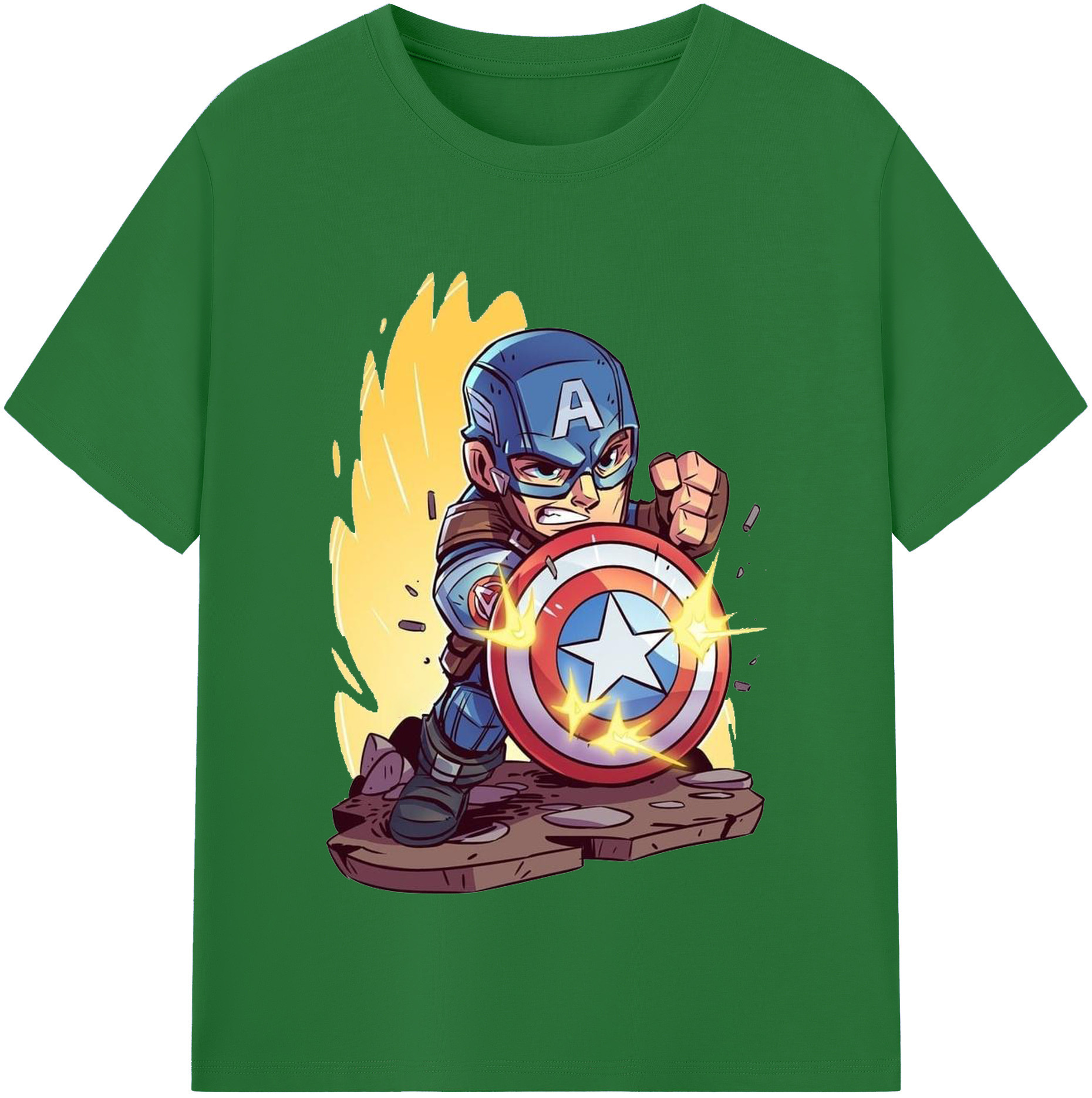 （画像用） アベンジャーズ The Avengers 綿100％半袖Tシャツ（フロントプリント）