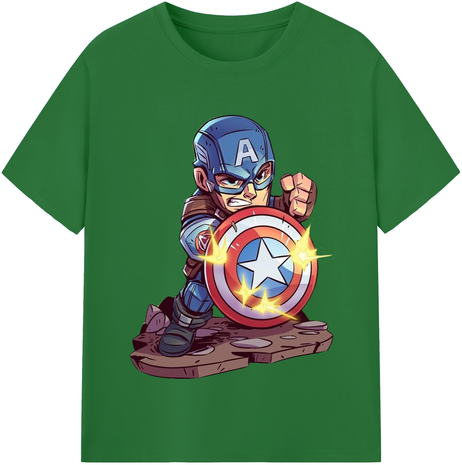 （画像用） アベンジャーズ The Avengers 綿100％半袖Tシャツ（フロントプリント）