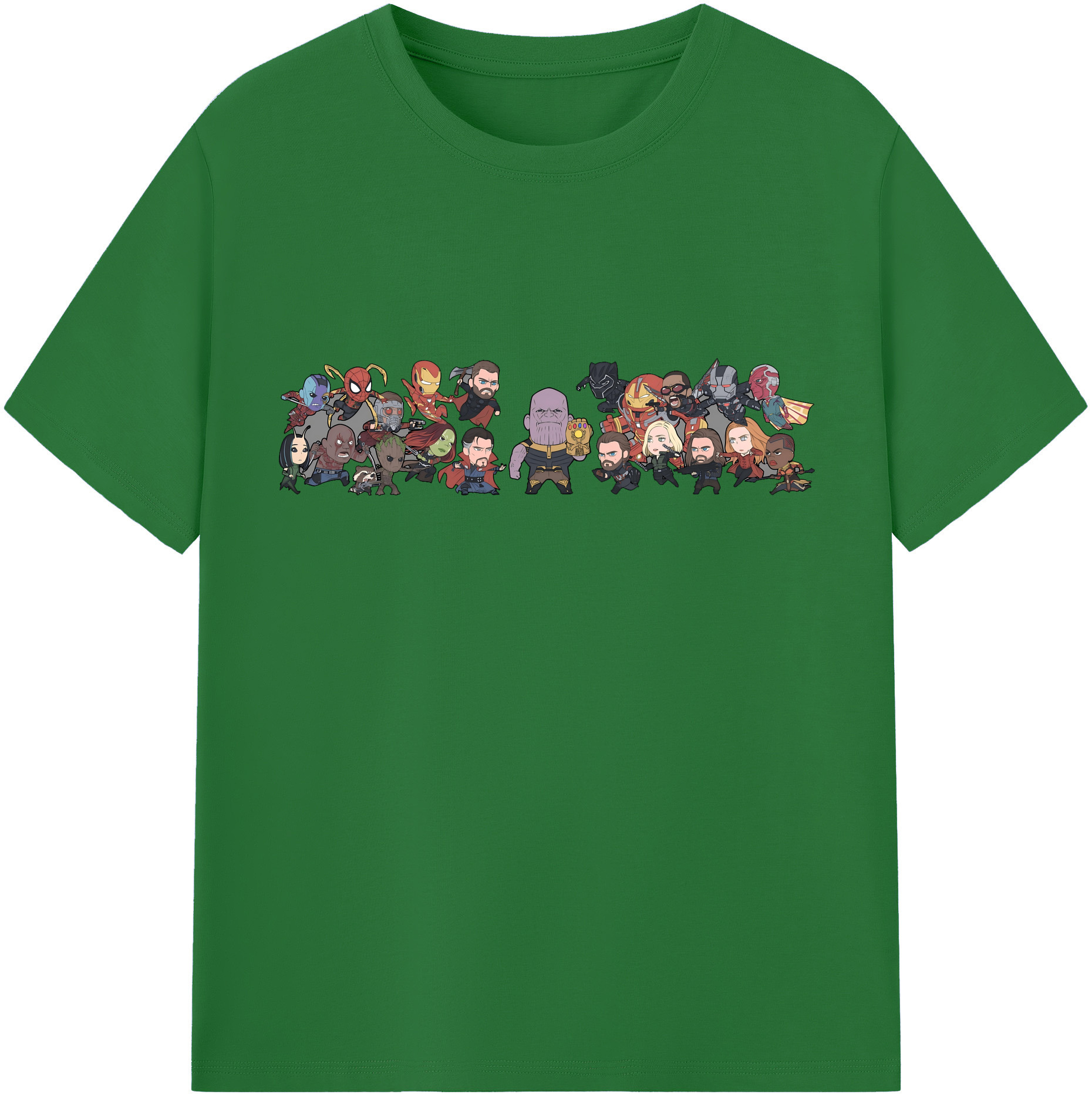 （画像用） アベンジャーズ The Avengers 綿100％半袖Tシャツ（フロントプリント）