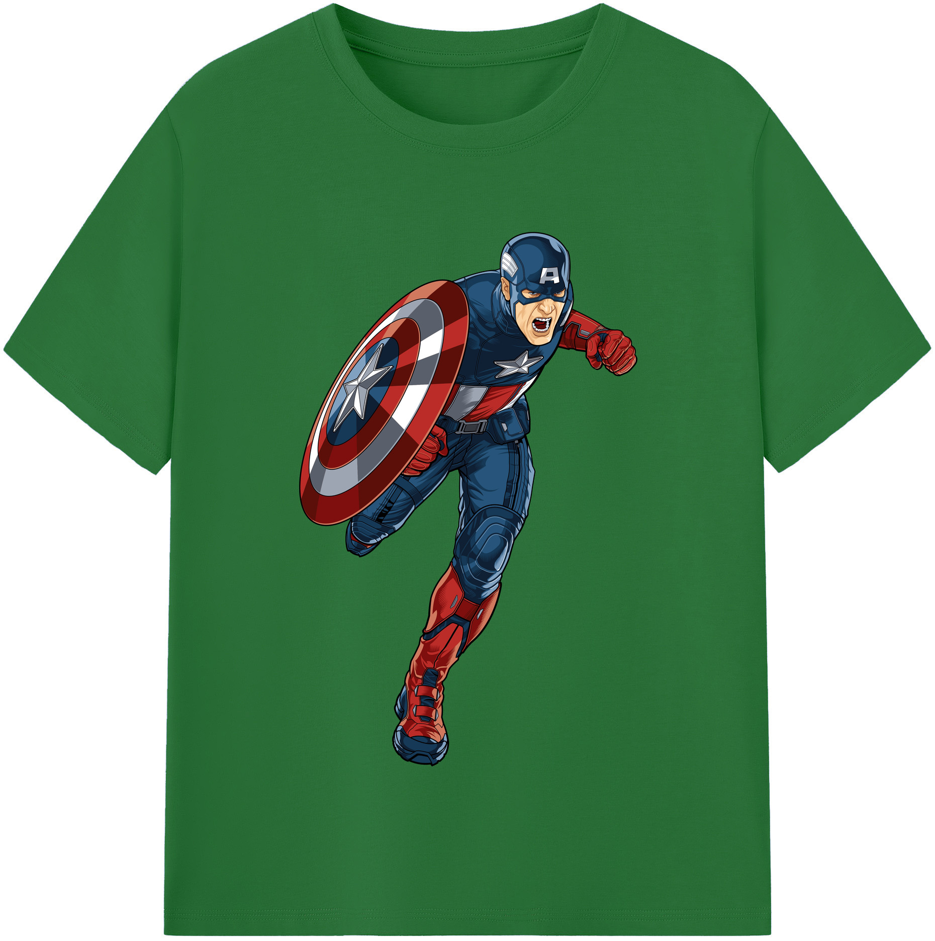 （画像用） アベンジャーズ The Avengers 綿100％半袖Tシャツ（フロントプリント）
