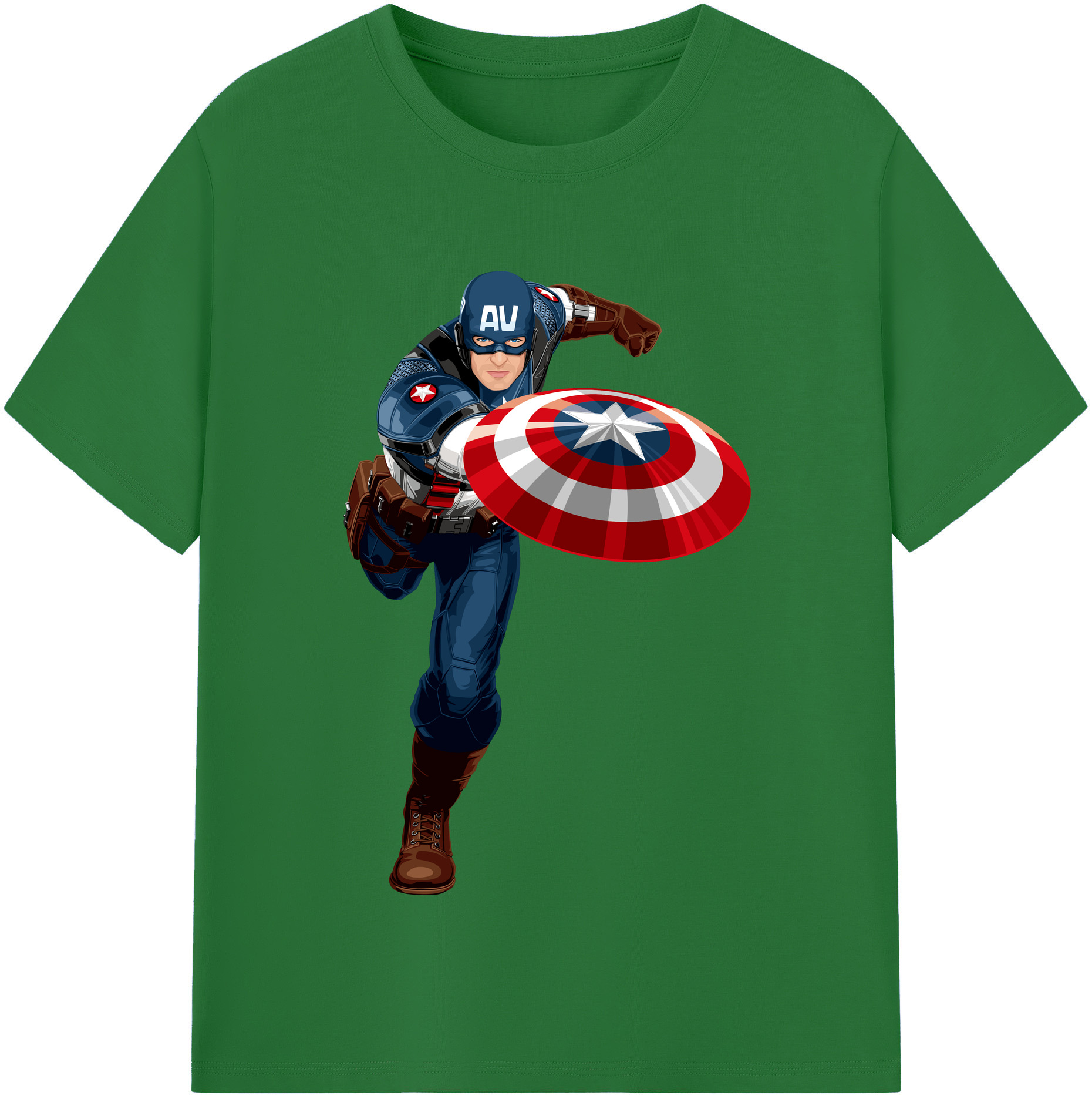 （画像用） アベンジャーズ The Avengers 綿100％半袖Tシャツ（フロントプリント）