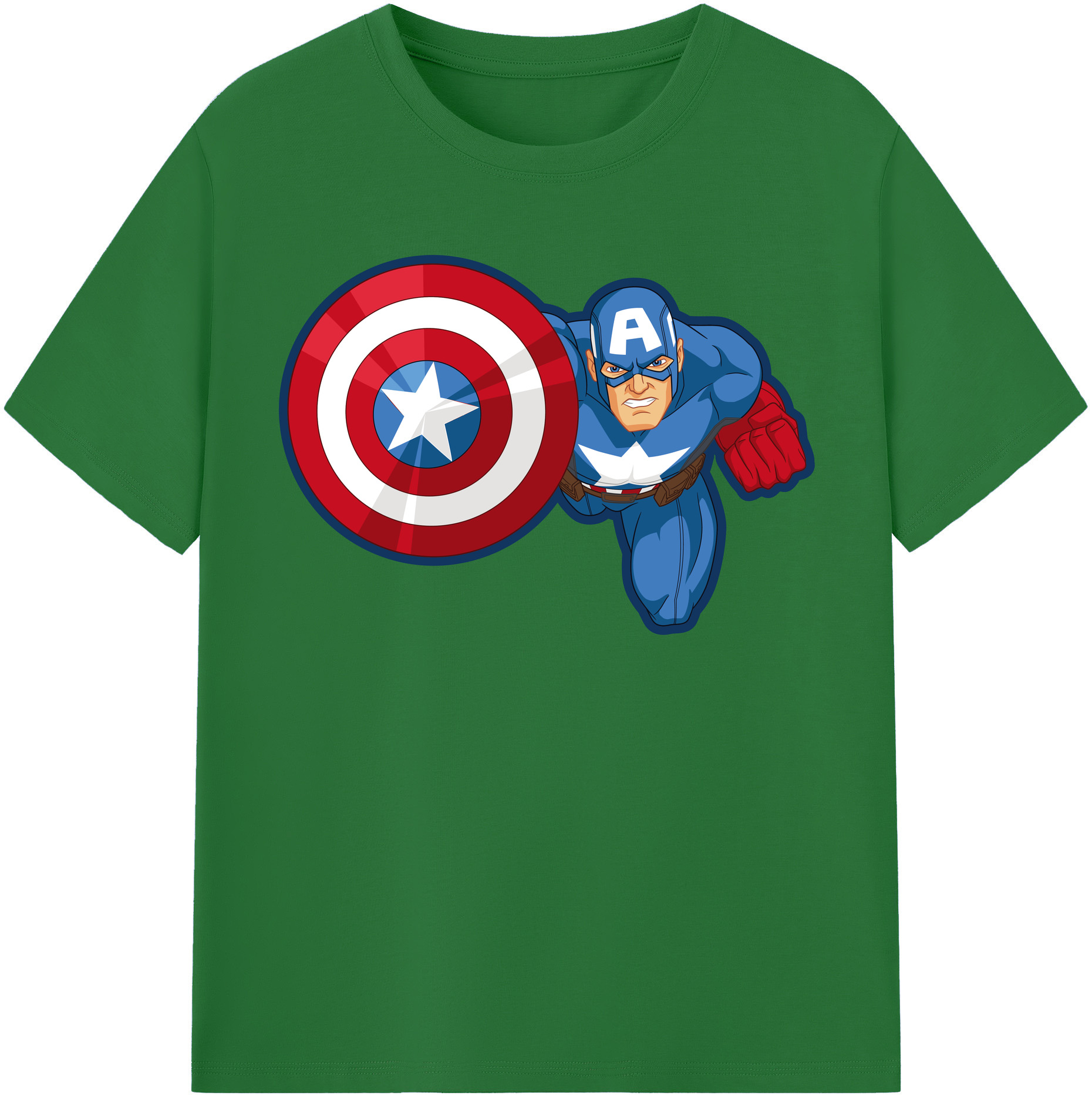 （画像用） アベンジャーズ The Avengers 綿100％半袖Tシャツ（フロントプリント）