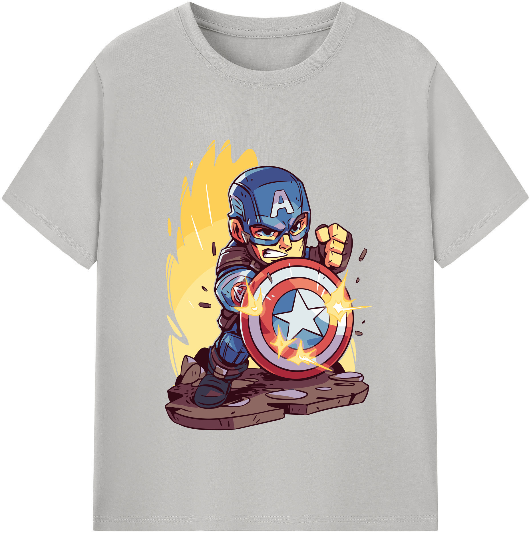 （画像用） アベンジャーズ The Avengers 綿100％半袖Tシャツ（フロントプリント）
