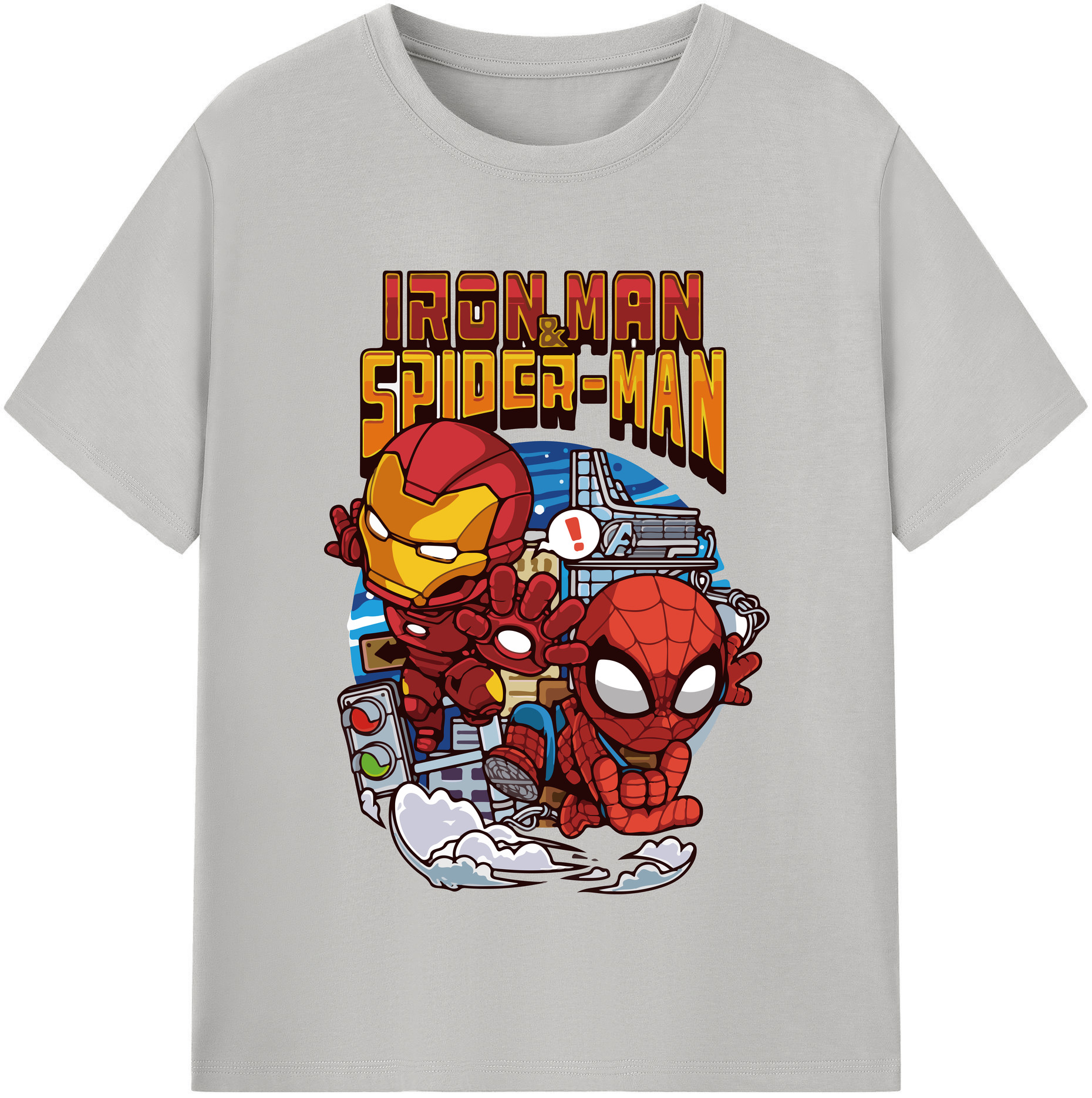 （画像用） アベンジャーズ The Avengers 綿100％半袖Tシャツ（フロントプリント）