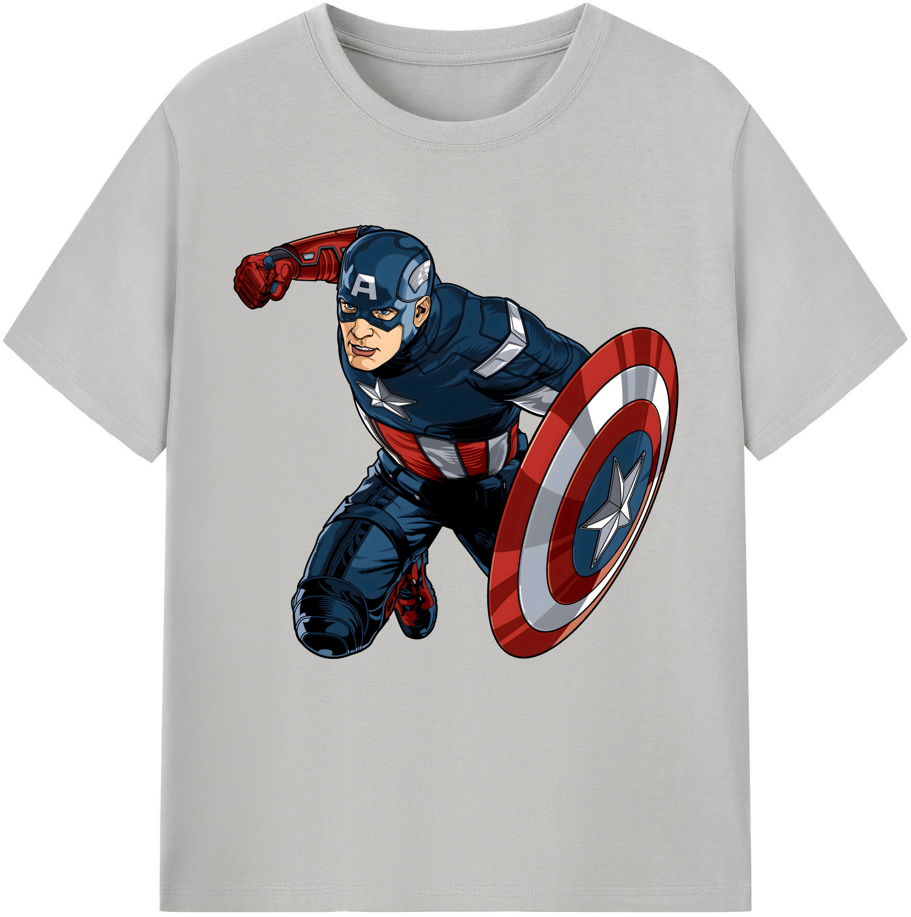 （画像用） アベンジャーズ The Avengers 綿100％半袖Tシャツ（フロントプリント）