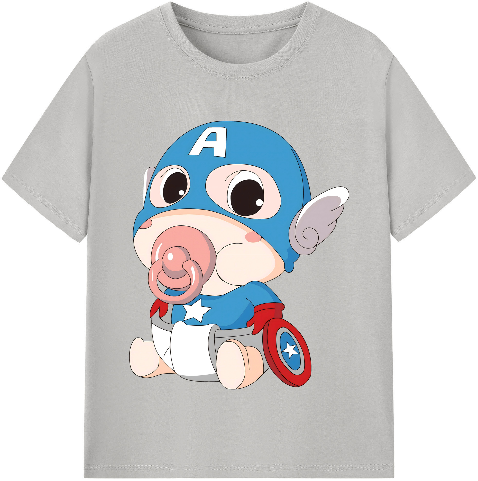 （画像用） アベンジャーズ The Avengers 綿100％半袖Tシャツ（フロントプリント）