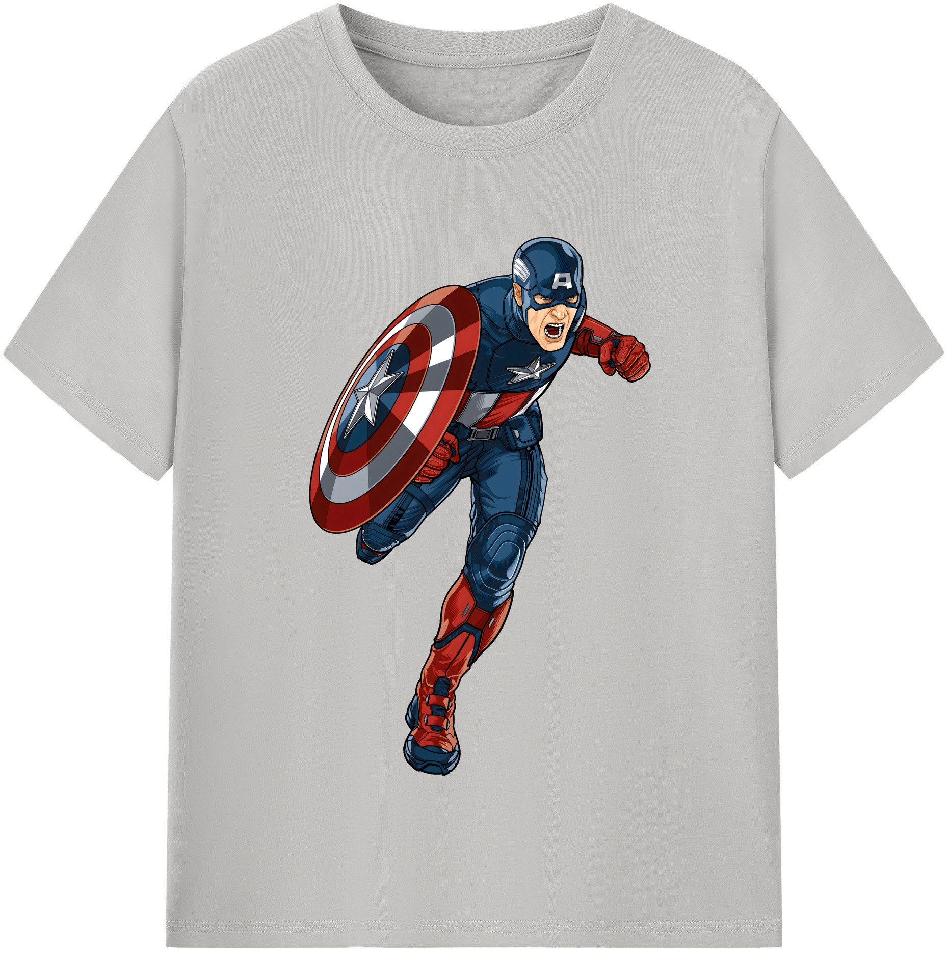 （画像用） アベンジャーズ The Avengers 綿100％半袖Tシャツ（フロントプリント）