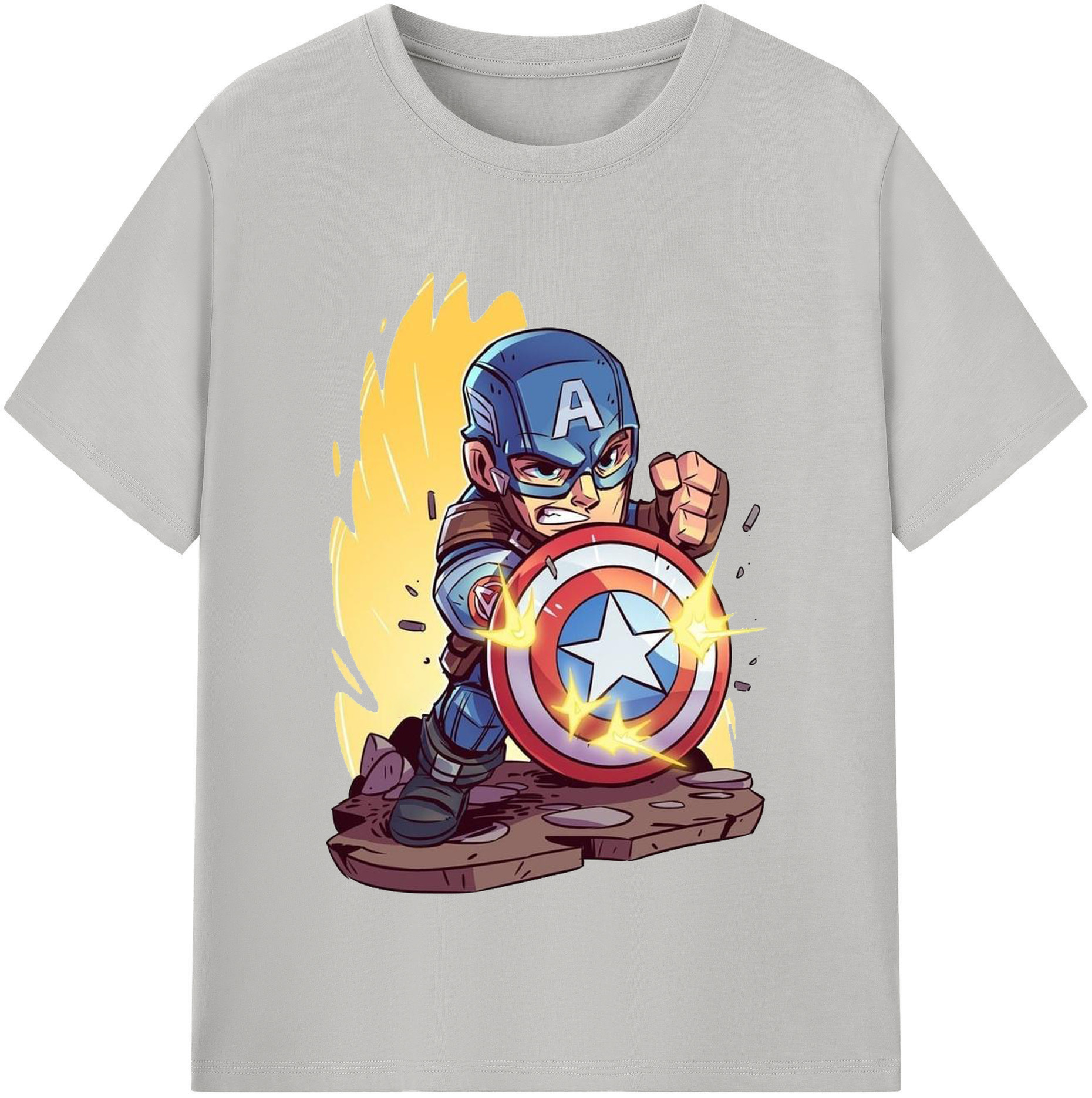 （画像用） アベンジャーズ The Avengers 綿100％半袖Tシャツ（フロントプリント）
