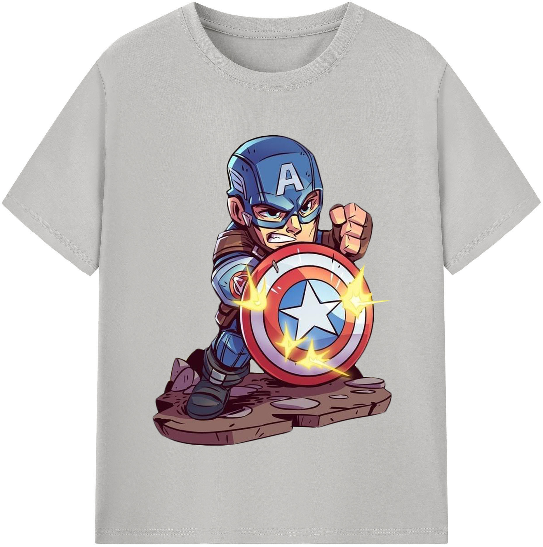 （画像用） アベンジャーズ The Avengers 綿100％半袖Tシャツ（フロントプリント）