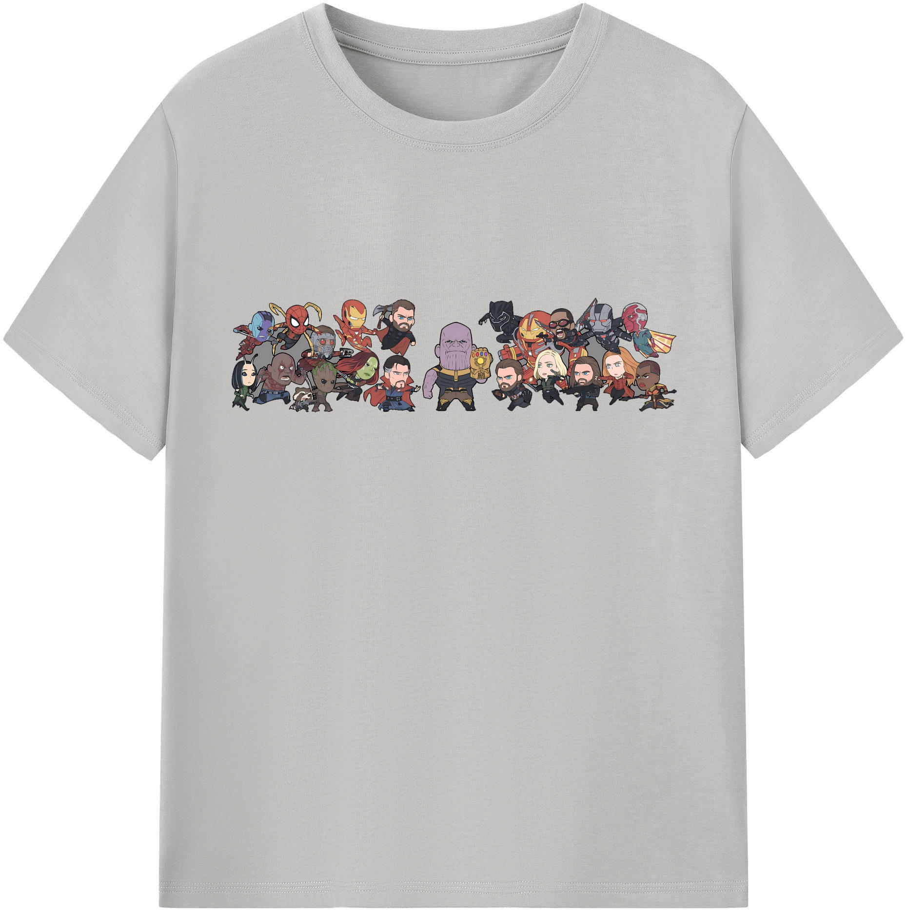 （画像用） アベンジャーズ The Avengers 綿100％半袖Tシャツ（フロントプリント）