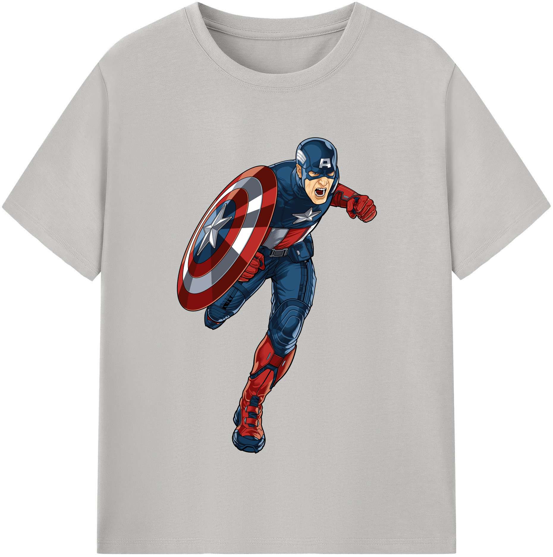 （画像用） アベンジャーズ The Avengers 綿100％半袖Tシャツ（フロントプリント）
