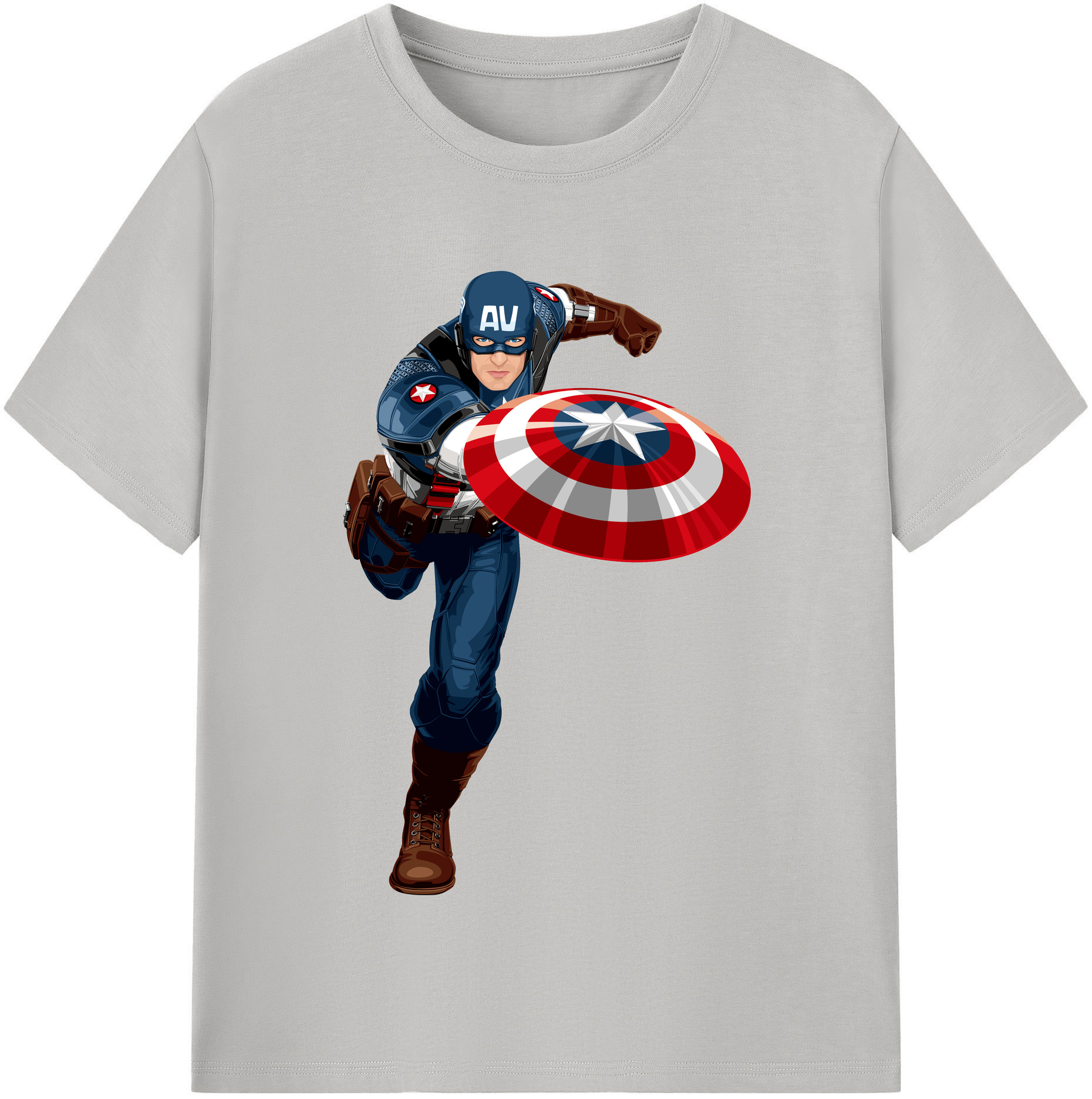 （画像用） アベンジャーズ The Avengers 綿100％半袖Tシャツ（フロントプリント）