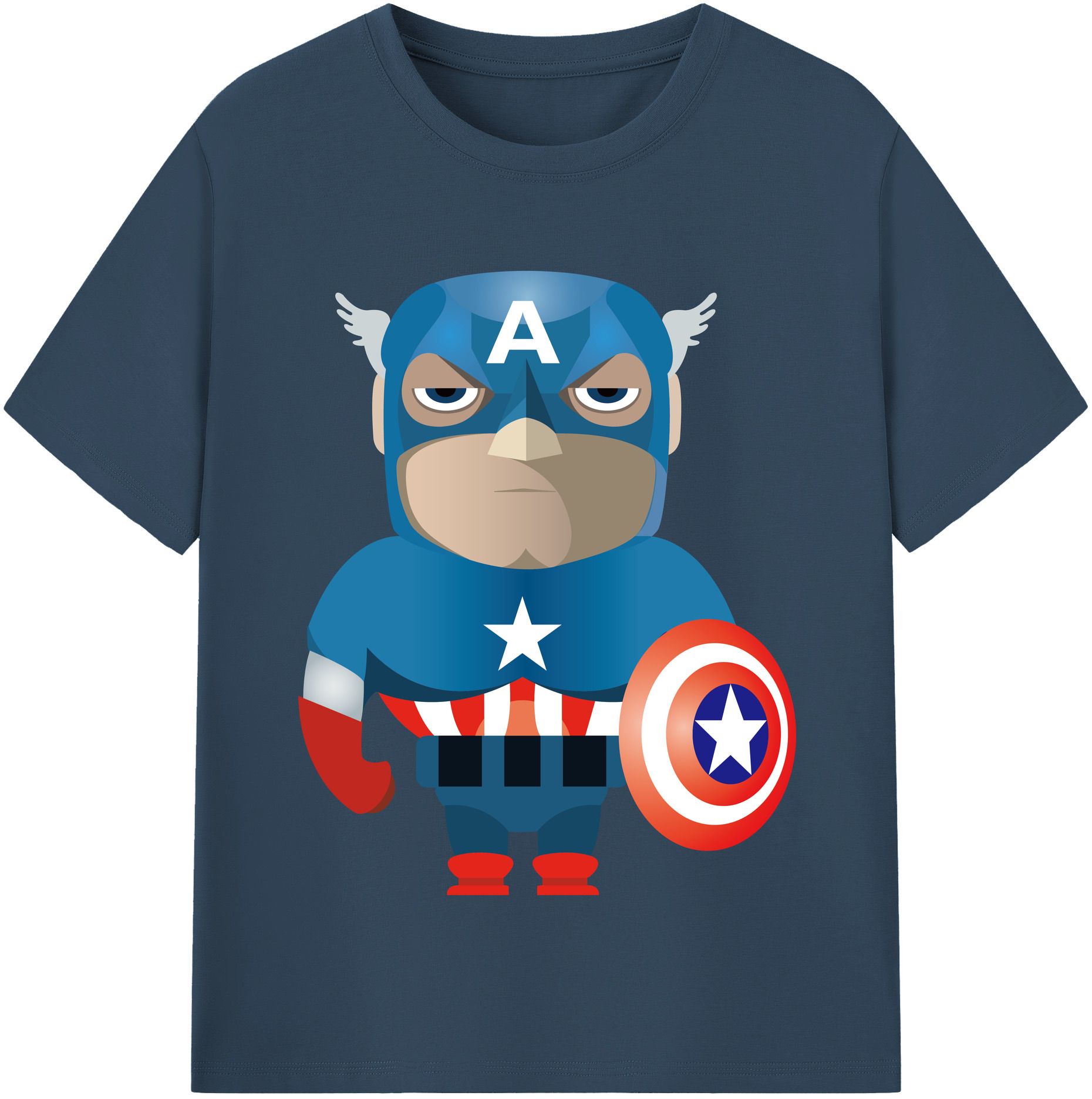 （画像用） アベンジャーズ The Avengers 綿100％半袖Tシャツ（フロントプリント）
