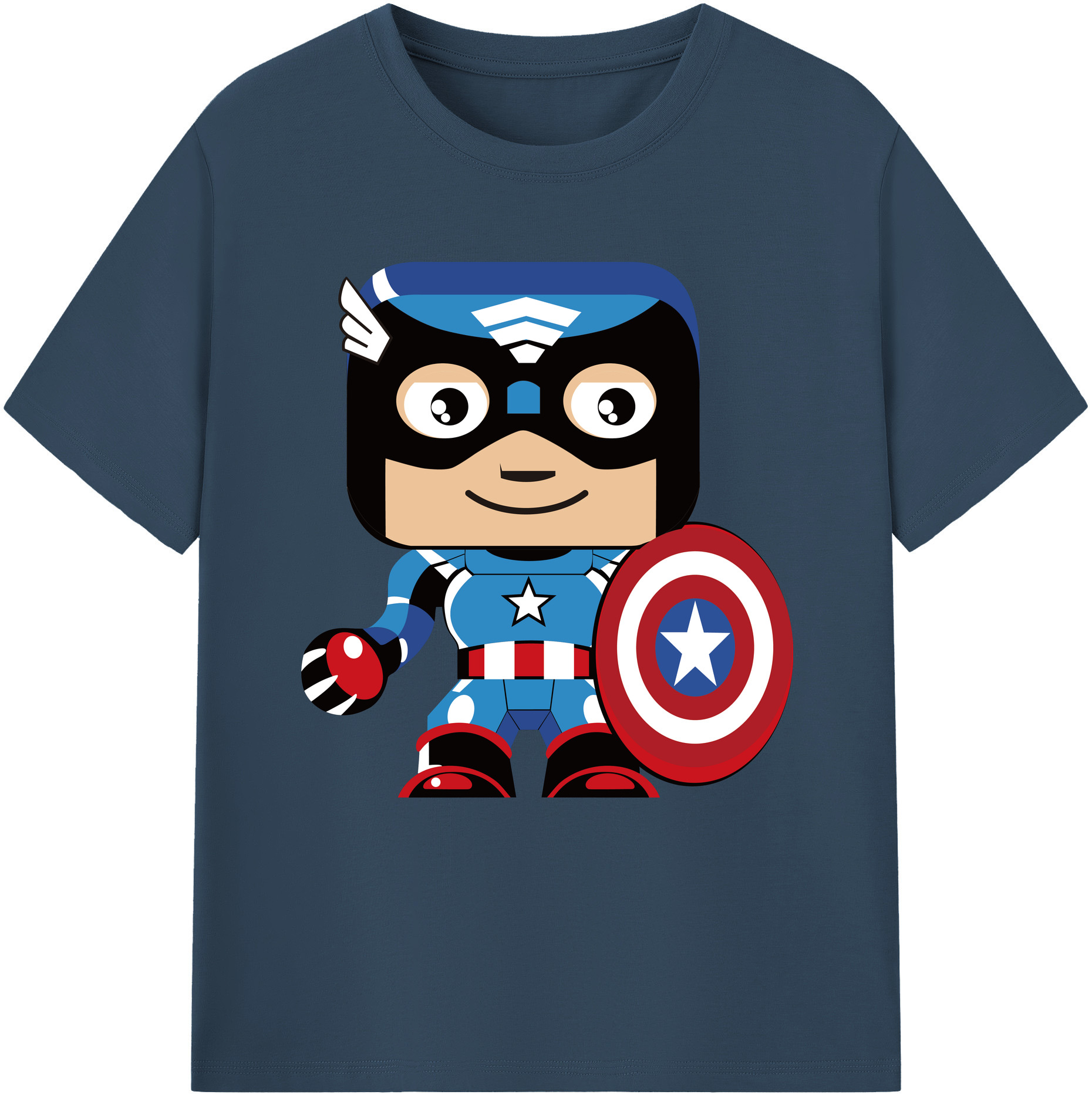 （画像用） アベンジャーズ The Avengers 綿100％半袖Tシャツ（フロントプリント）