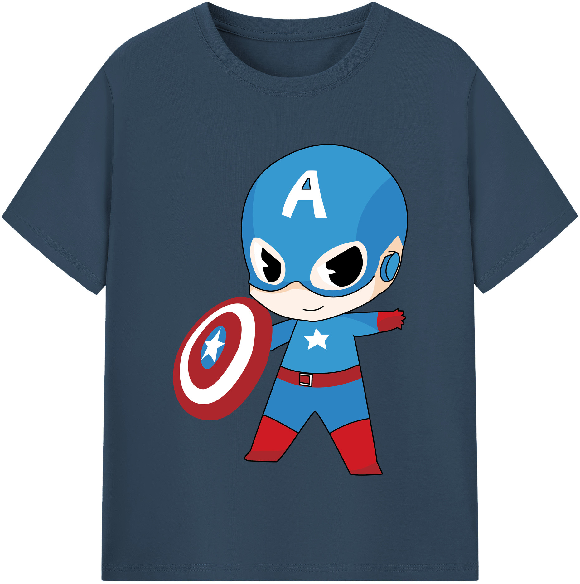 （画像用） アベンジャーズ The Avengers 綿100％半袖Tシャツ（フロントプリント）