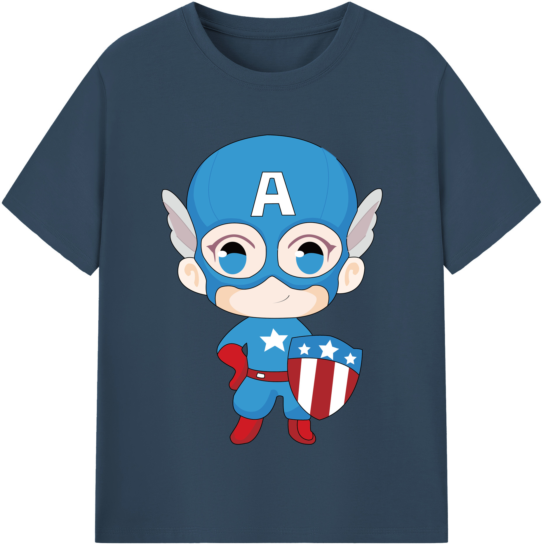 （画像用） アベンジャーズ The Avengers 綿100％半袖Tシャツ（フロントプリント）