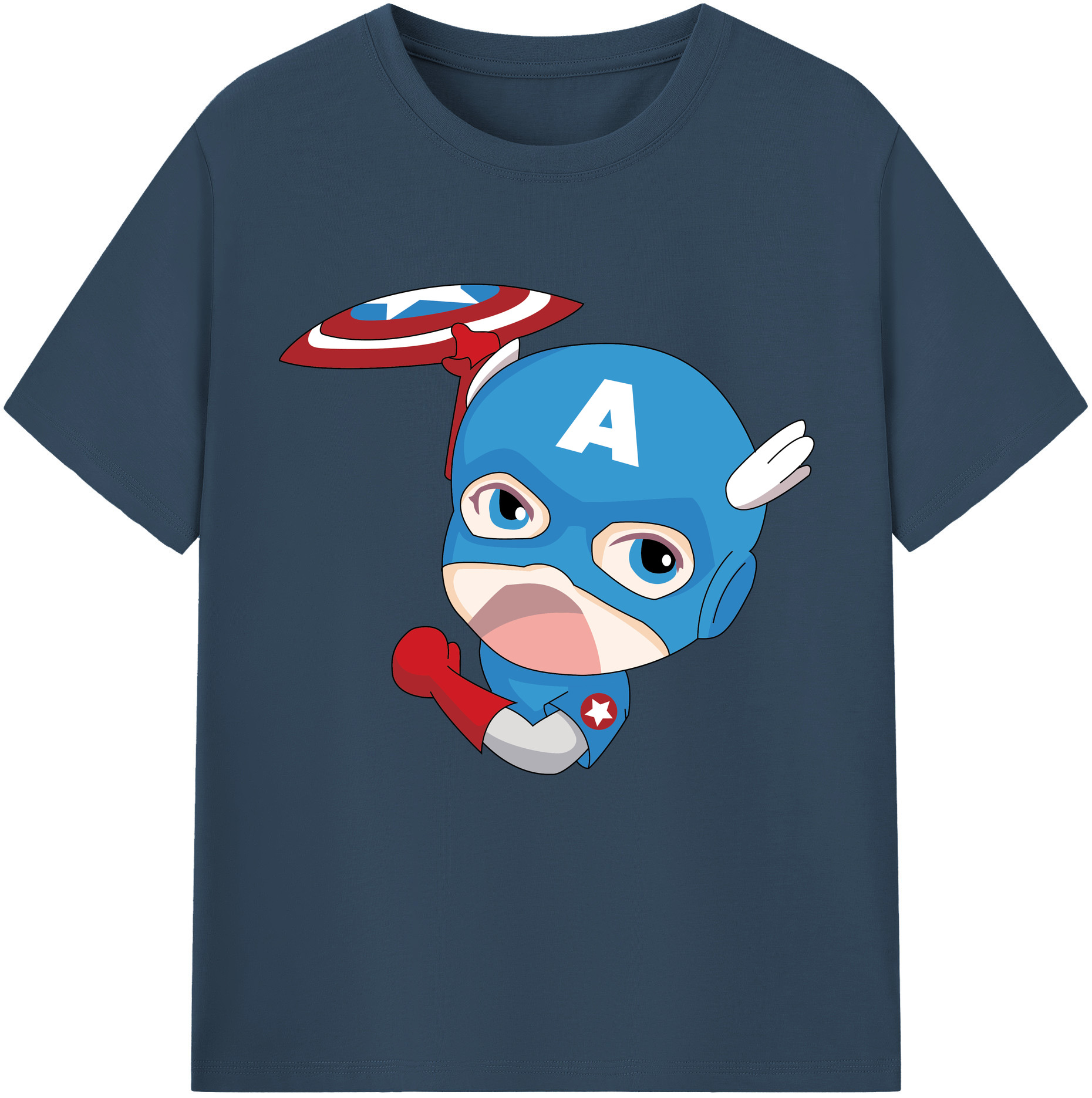（画像用） アベンジャーズ The Avengers 綿100％半袖Tシャツ（フロントプリント）