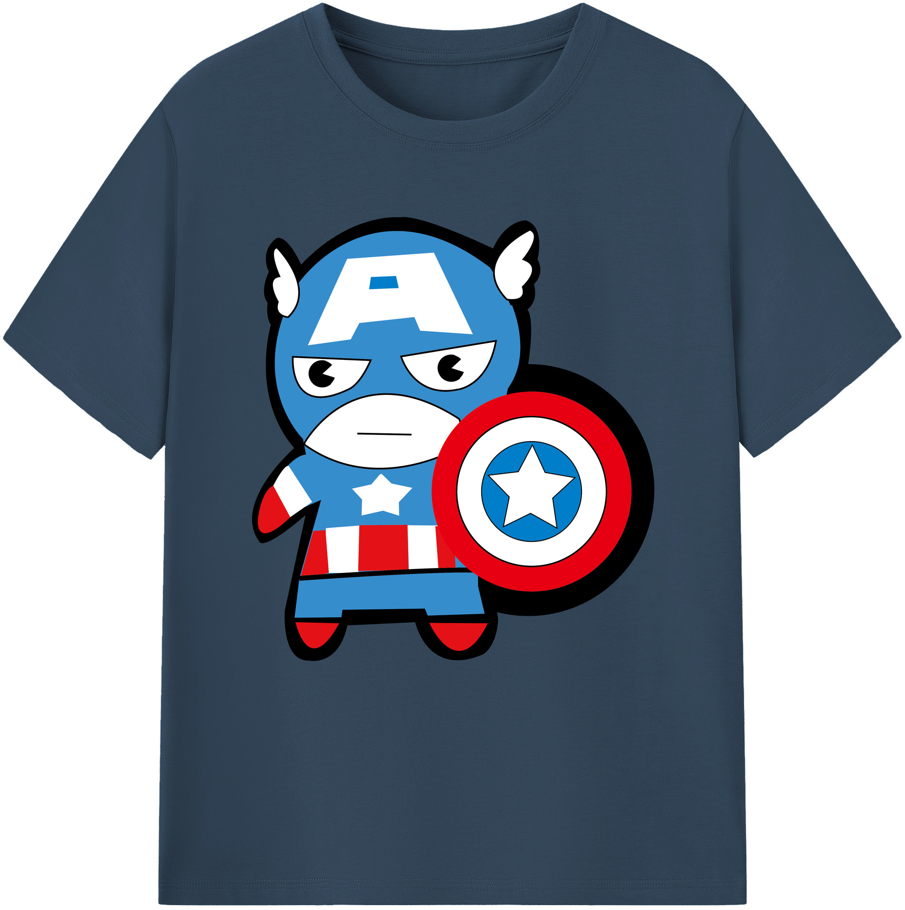 （画像用） アベンジャーズ The Avengers 綿100％半袖Tシャツ（フロントプリント）