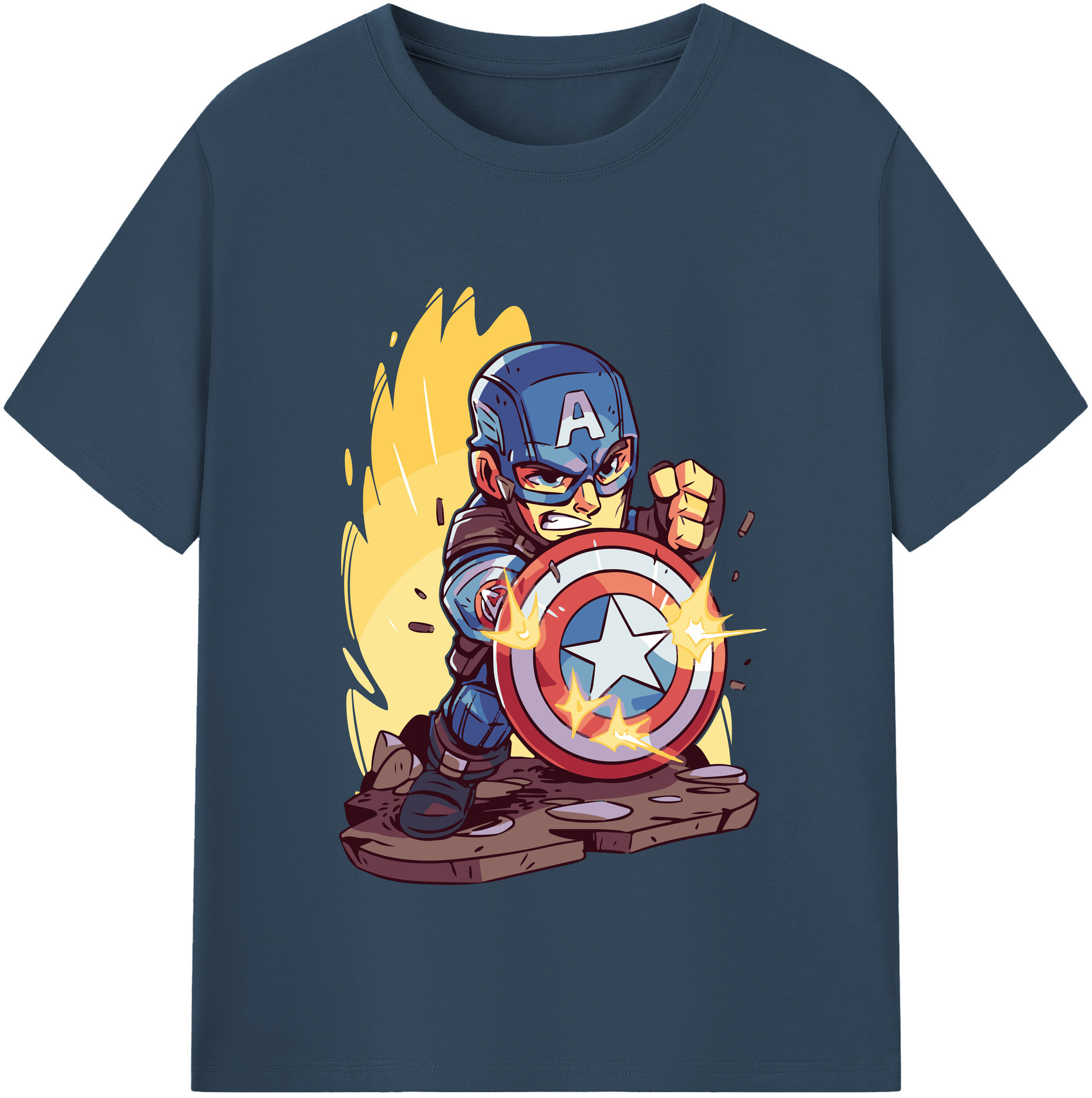 （画像用） アベンジャーズ The Avengers 綿100％半袖Tシャツ（フロントプリント）