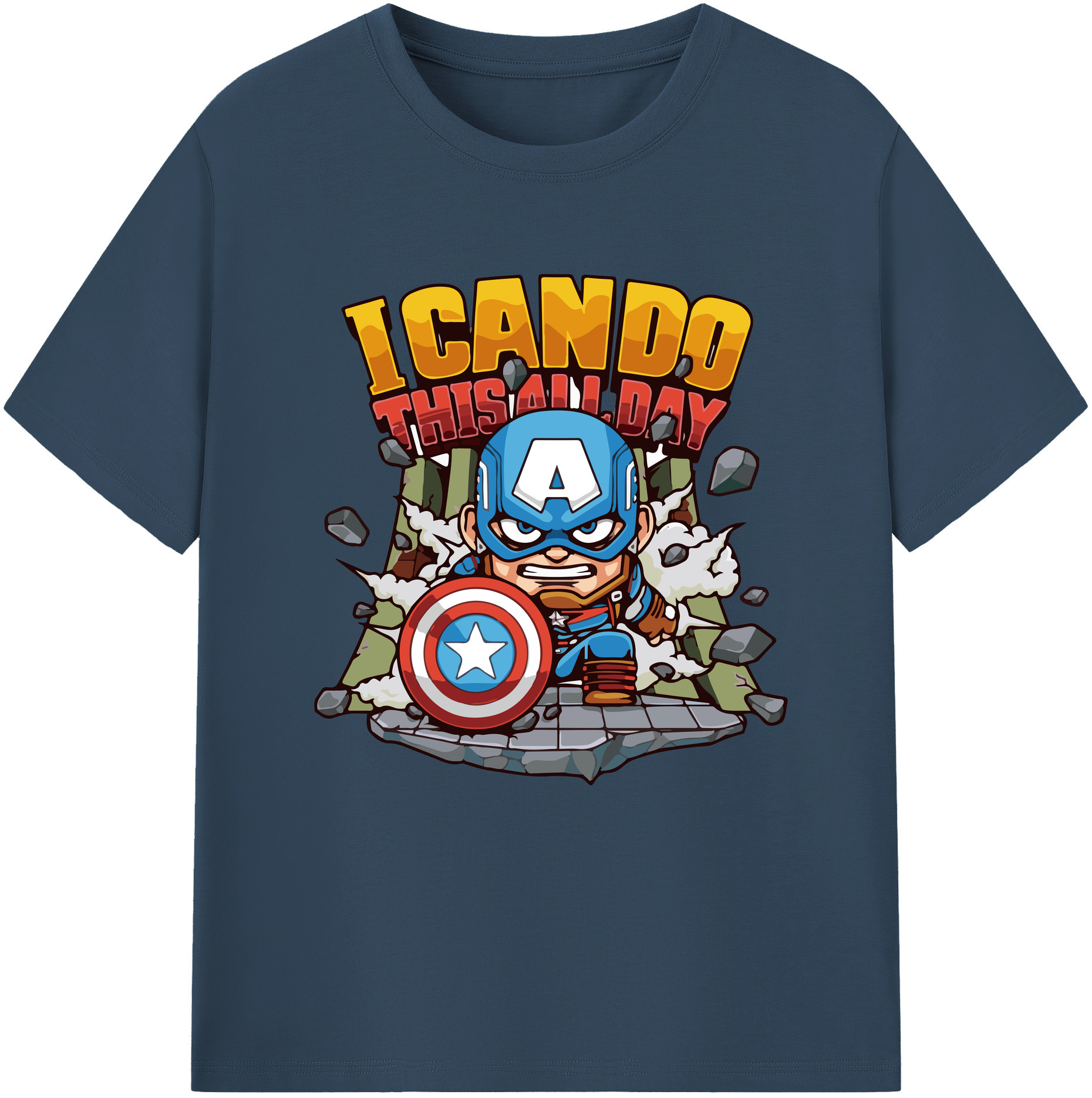 （画像用） アベンジャーズ The Avengers 綿100％半袖Tシャツ（フロントプリント）