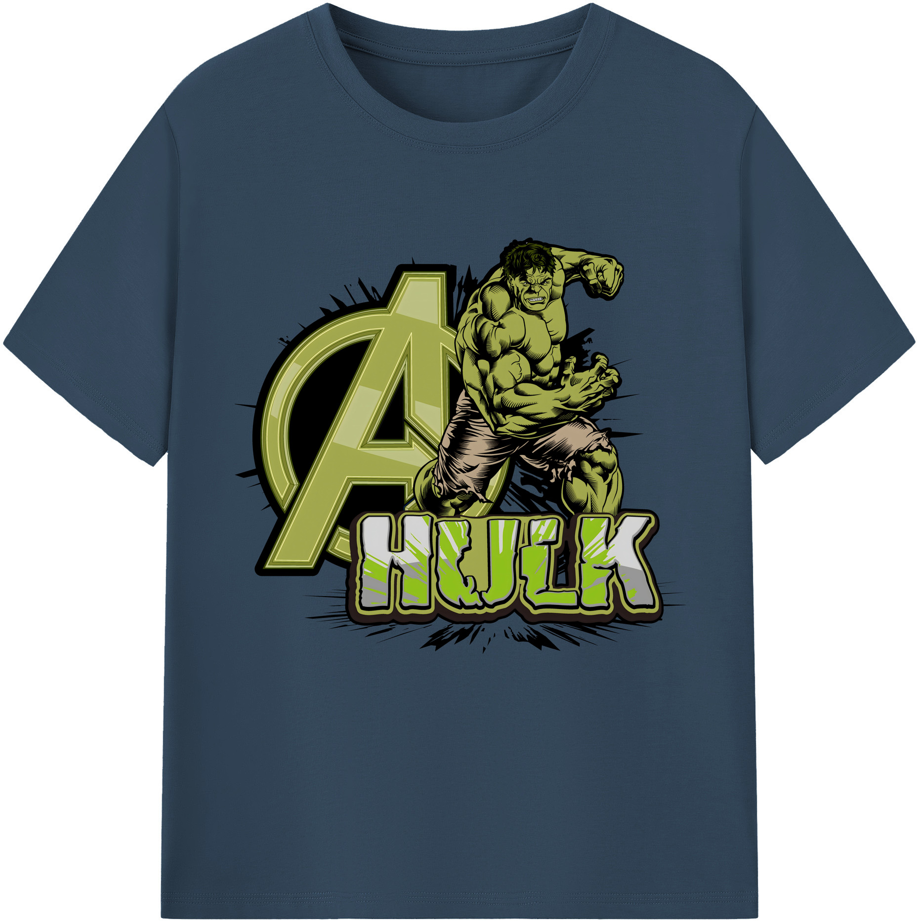 （画像用） アベンジャーズ The Avengers 綿100％半袖Tシャツ（フロントプリント）