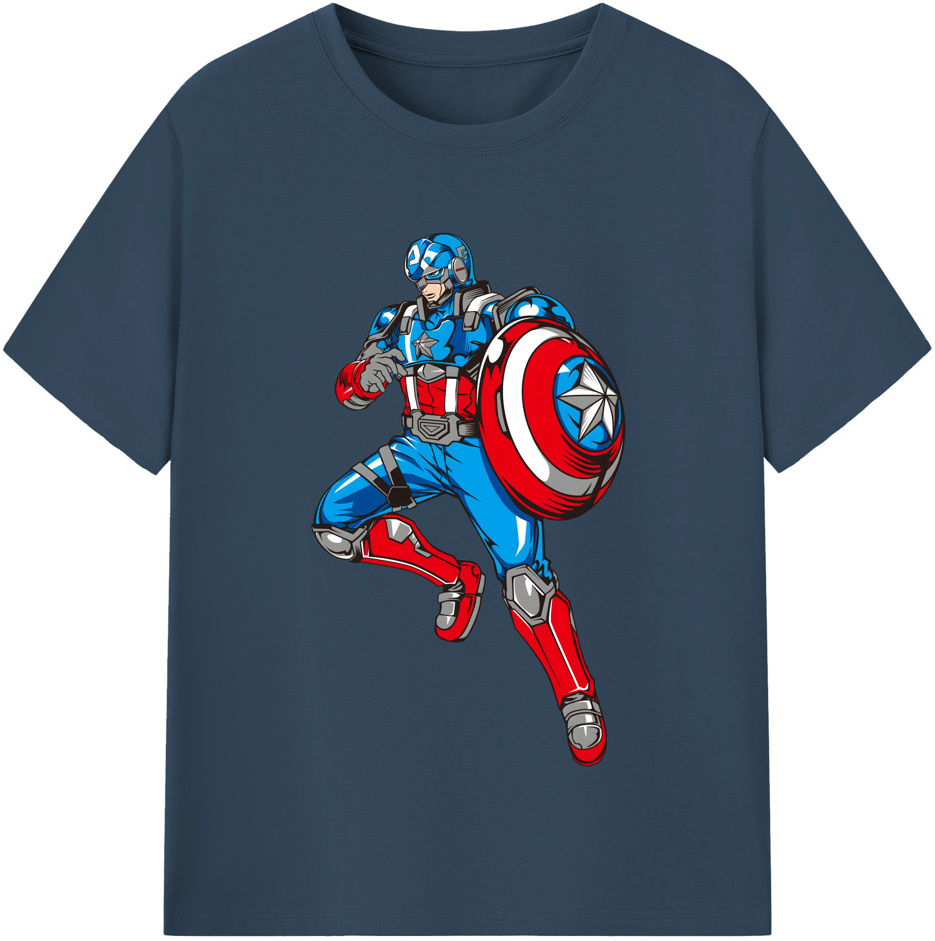 （画像用） アベンジャーズ The Avengers 綿100％半袖Tシャツ（フロントプリント）
