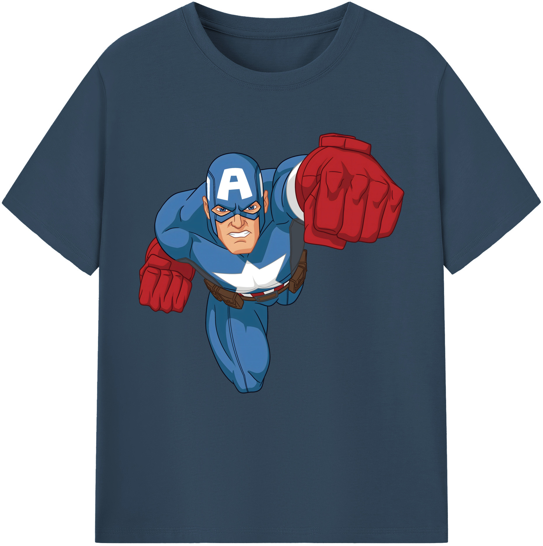 （画像用） アベンジャーズ The Avengers 綿100％半袖Tシャツ（フロントプリント）